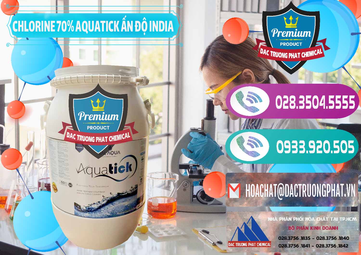 Chuyên bán ( cung cấp ) Chlorine – Clorin 70% Aquatick Jal Aqua Ấn Độ India - 0215 - Công ty chuyên bán ( phân phối ) hóa chất tại TP.HCM - hoachatxulynuoc.com