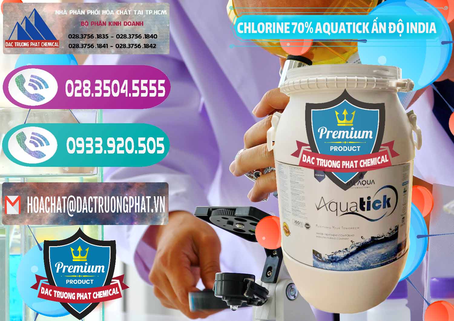 Đơn vị bán ( phân phối ) Chlorine – Clorin 70% Aquatick Jal Aqua Ấn Độ India - 0215 - Đơn vị chuyên cung ứng _ phân phối hóa chất tại TP.HCM - hoachatxulynuoc.com