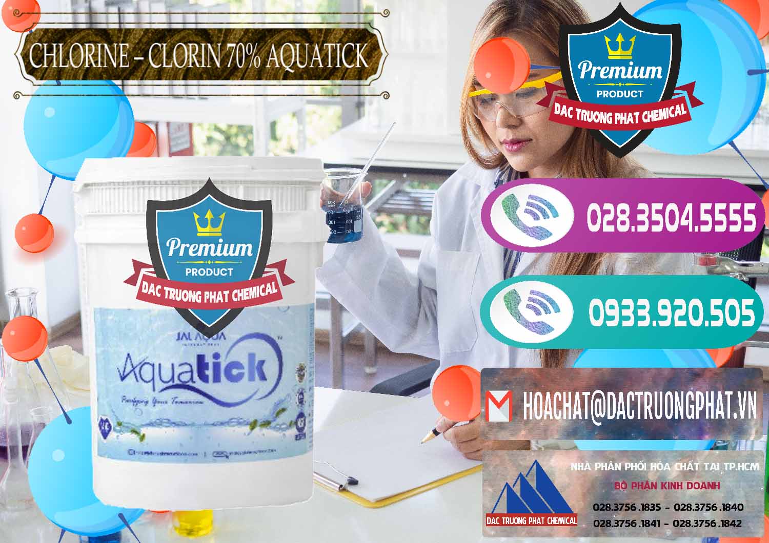 Cty chuyên bán ( phân phối ) Chlorine – Clorin 70% Aquatick Thùng Cao Jal Aqua Ấn Độ India - 0237 - Công ty chuyên cung cấp - kinh doanh hóa chất tại TP.HCM - hoachatxulynuoc.com