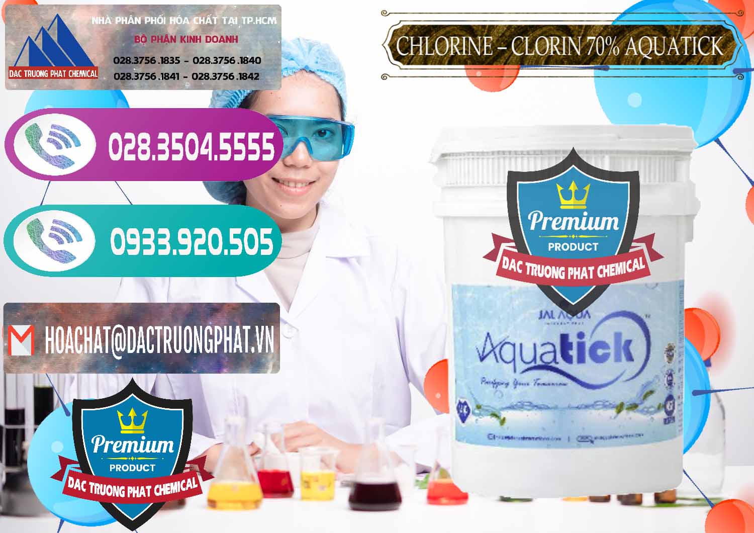 Nơi chuyên bán ( cung ứng ) Chlorine – Clorin 70% Aquatick Thùng Cao Jal Aqua Ấn Độ India - 0237 - Đơn vị chuyên phân phối _ cung ứng hóa chất tại TP.HCM - hoachatxulynuoc.com