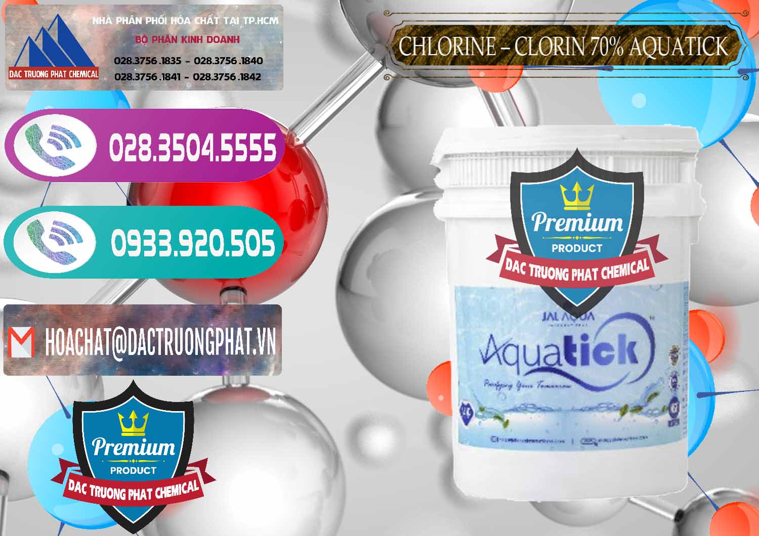 Bán & phân phối Chlorine – Clorin 70% Aquatick Thùng Cao Jal Aqua Ấn Độ India - 0237 - Đơn vị kinh doanh - phân phối hóa chất tại TP.HCM - hoachatxulynuoc.com