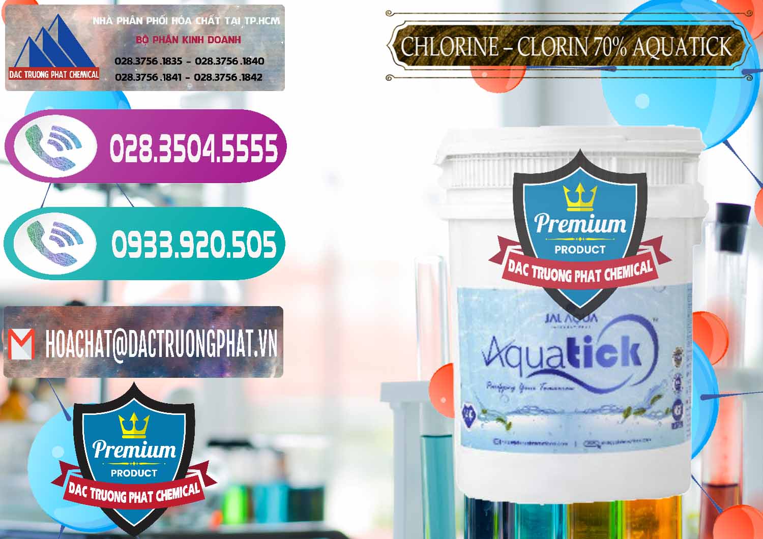 Cty chuyên cung ứng & bán Chlorine – Clorin 70% Aquatick Thùng Cao Jal Aqua Ấn Độ India - 0237 - Đơn vị nhập khẩu - phân phối hóa chất tại TP.HCM - hoachatxulynuoc.com