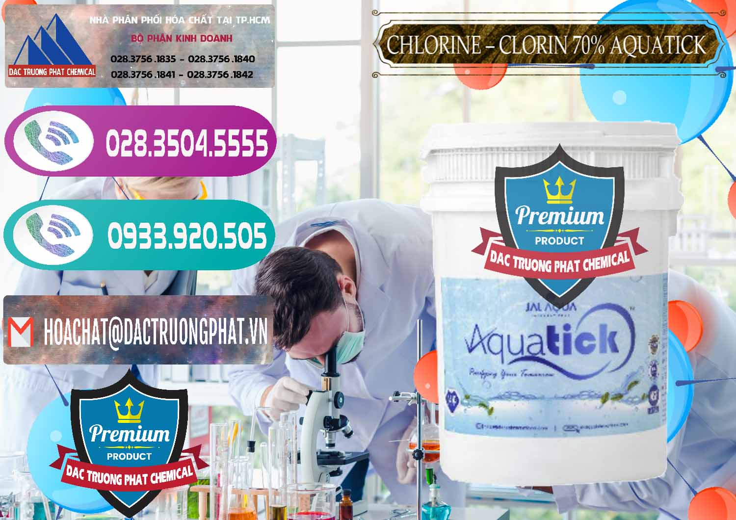 Bán _ cung cấp Chlorine – Clorin 70% Aquatick Thùng Cao Jal Aqua Ấn Độ India - 0237 - Cty chuyên phân phối & nhập khẩu hóa chất tại TP.HCM - hoachatxulynuoc.com