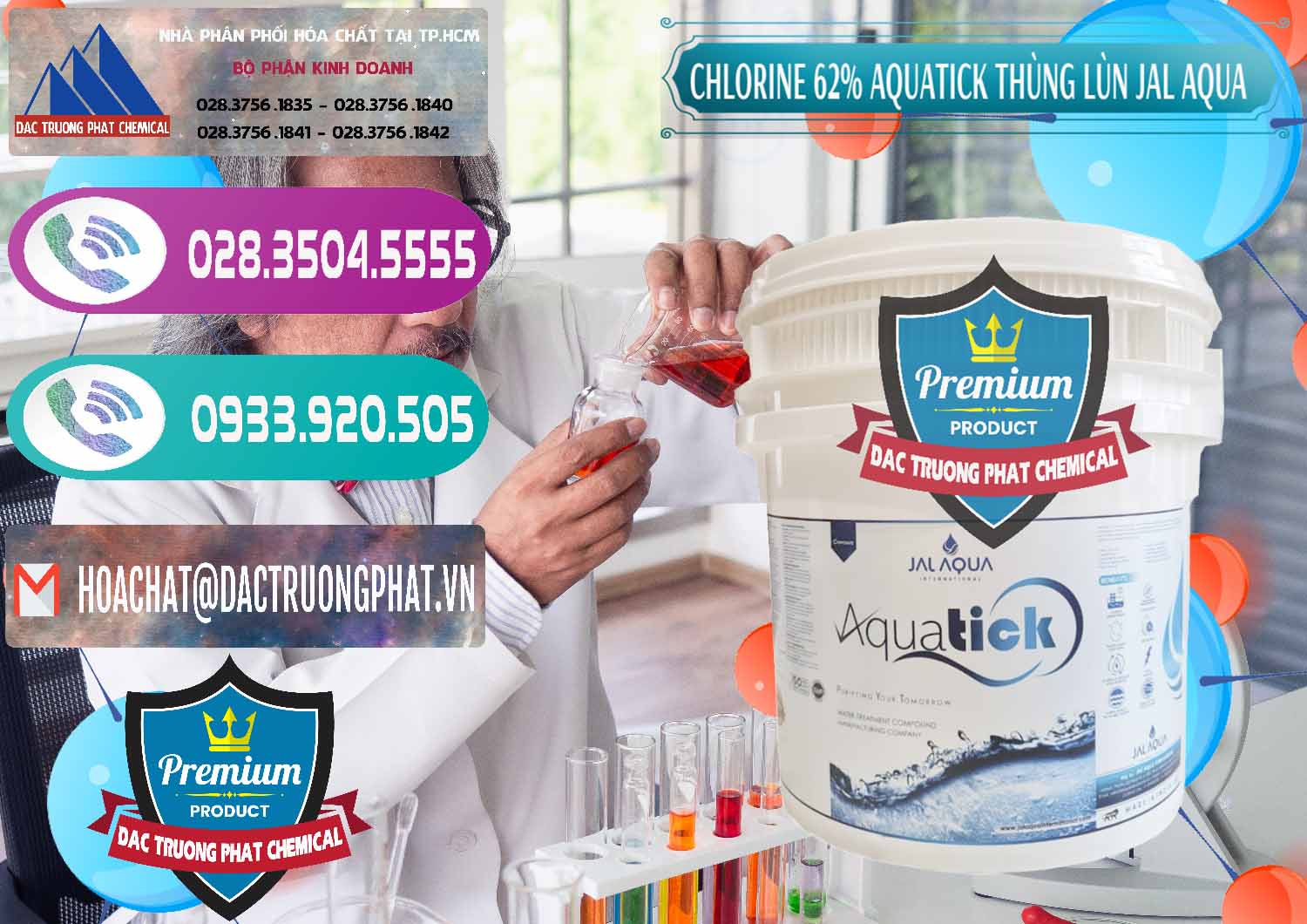 Công ty chuyên bán ( cung cấp ) Chlorine – Clorin 62% Aquatick Thùng Lùn Jal Aqua Ấn Độ India - 0238 - Công ty nhập khẩu ( phân phối ) hóa chất tại TP.HCM - hoachatxulynuoc.com