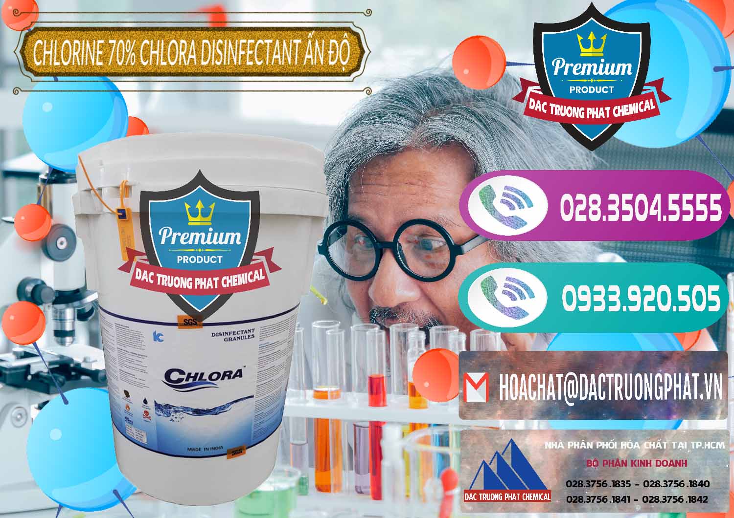 Nơi chuyên kinh doanh & bán Chlorine – Clorin 70% Chlora Disinfectant Ấn Độ India - 0213 - Nơi cung cấp - kinh doanh hóa chất tại TP.HCM - hoachatxulynuoc.com