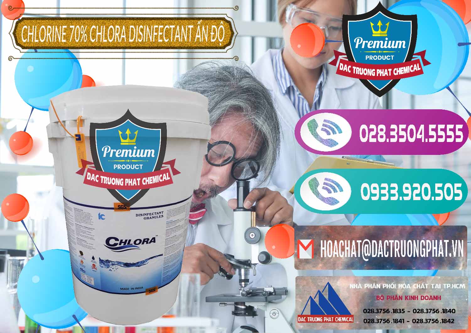 Cty chuyên cung cấp ( bán ) Chlorine – Clorin 70% Chlora Disinfectant Ấn Độ India - 0213 - Chuyên cung cấp & phân phối hóa chất tại TP.HCM - hoachatxulynuoc.com