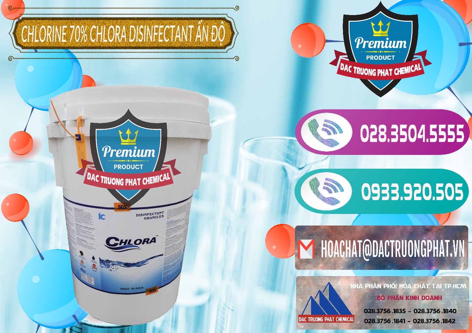 Bán & phân phối Chlorine – Clorin 70% Chlora Disinfectant Ấn Độ India - 0213 - Cty nhập khẩu _ phân phối hóa chất tại TP.HCM - hoachatxulynuoc.com