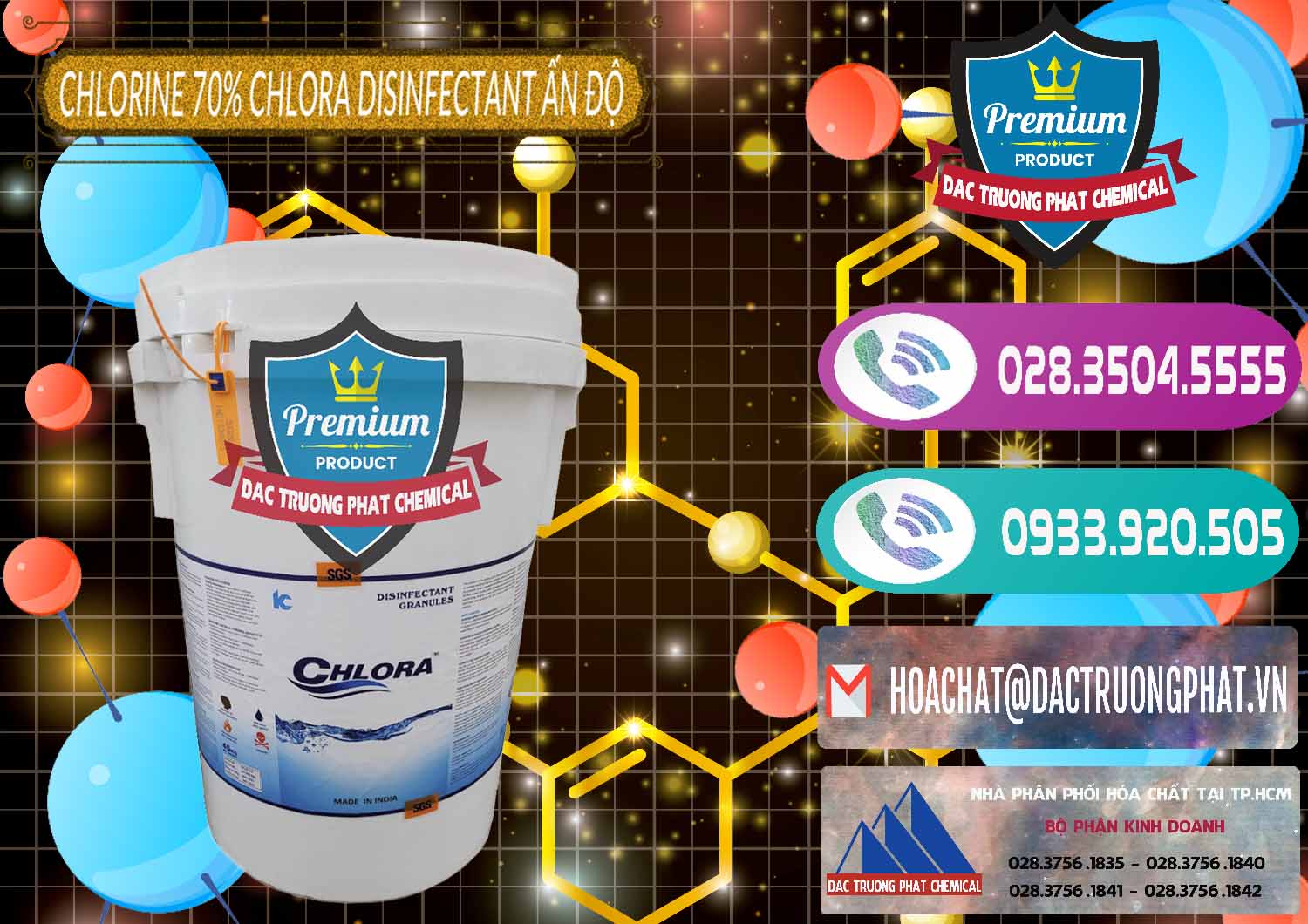 Chuyên bán và phân phối Chlorine – Clorin 70% Chlora Disinfectant Ấn Độ India - 0213 - Công ty chuyên phân phối - nhập khẩu hóa chất tại TP.HCM - hoachatxulynuoc.com