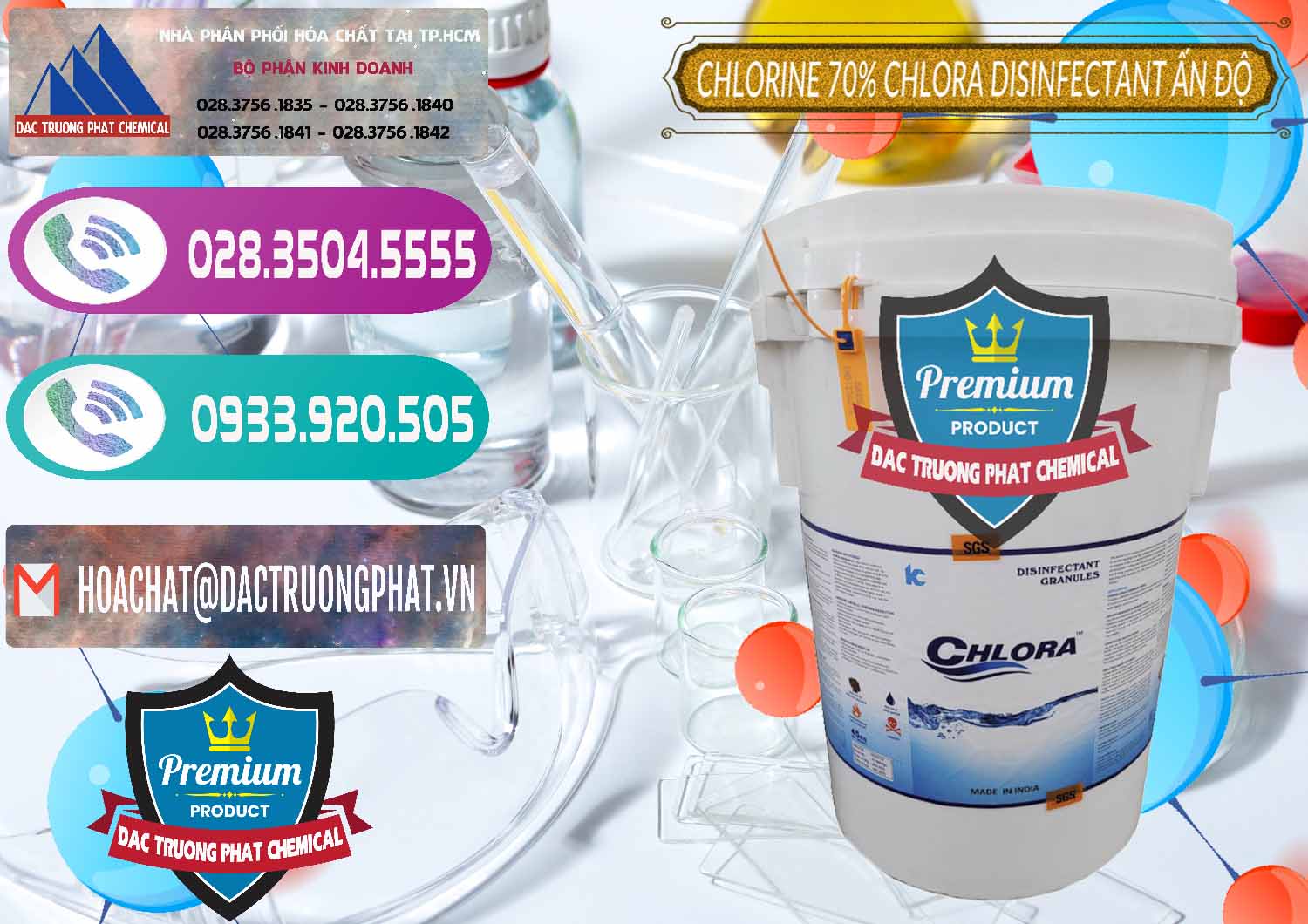 Cty chuyên cung cấp - bán Chlorine – Clorin 70% Chlora Disinfectant Ấn Độ India - 0213 - Đơn vị nhập khẩu - cung cấp hóa chất tại TP.HCM - hoachatxulynuoc.com