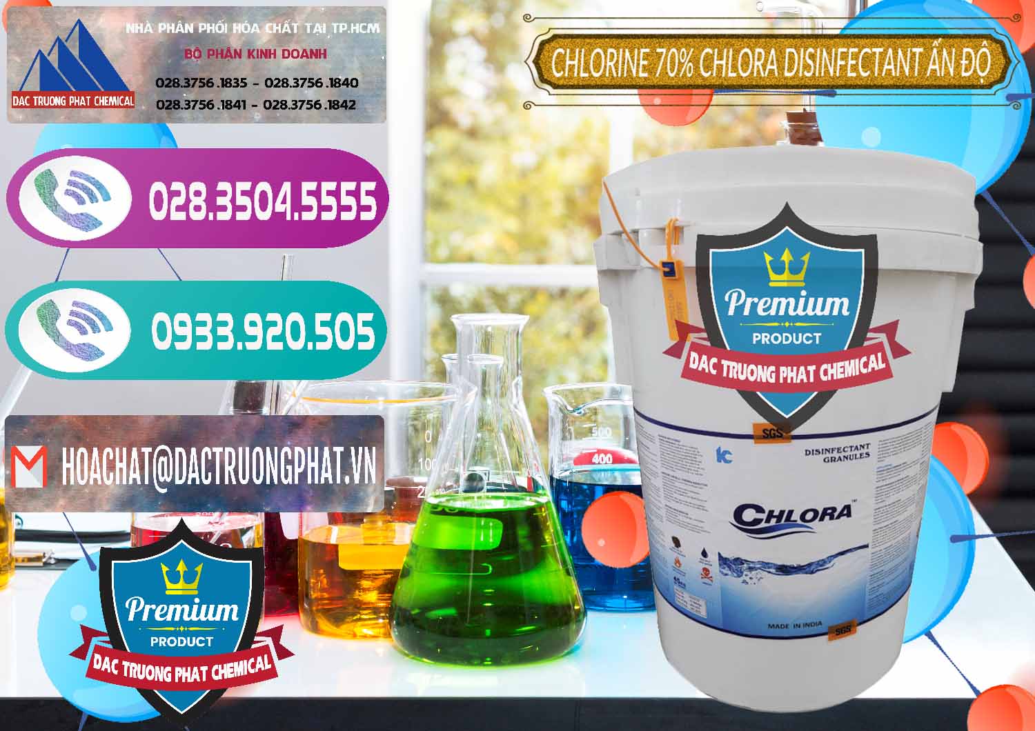 Nhà cung ứng ( bán ) Chlorine – Clorin 70% Chlora Disinfectant Ấn Độ India - 0213 - Cty chuyên cung cấp & bán hóa chất tại TP.HCM - hoachatxulynuoc.com