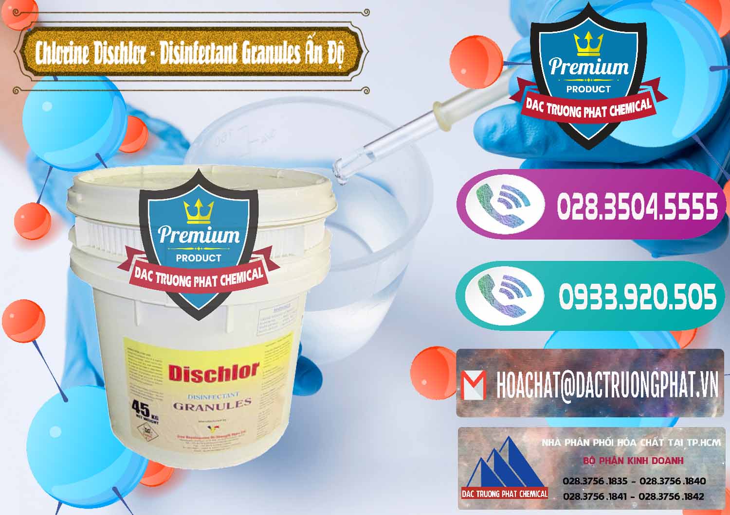 Đơn vị bán & cung cấp Chlorine – Clorin 70% Dischlor - Disinfectant Granules Ấn Độ India - 0248 - Nhà phân phối & cung cấp hóa chất tại TP.HCM - hoachatxulynuoc.com