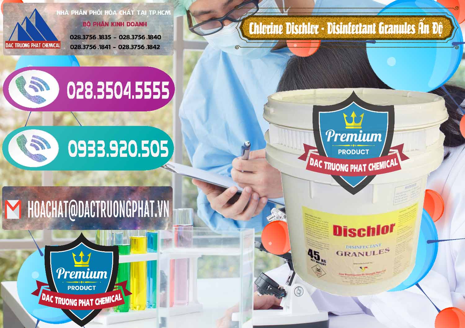 Đơn vị bán ( cung ứng ) Chlorine – Clorin 70% Dischlor - Disinfectant Granules Ấn Độ India - 0248 - Chuyên nhập khẩu & cung cấp hóa chất tại TP.HCM - hoachatxulynuoc.com