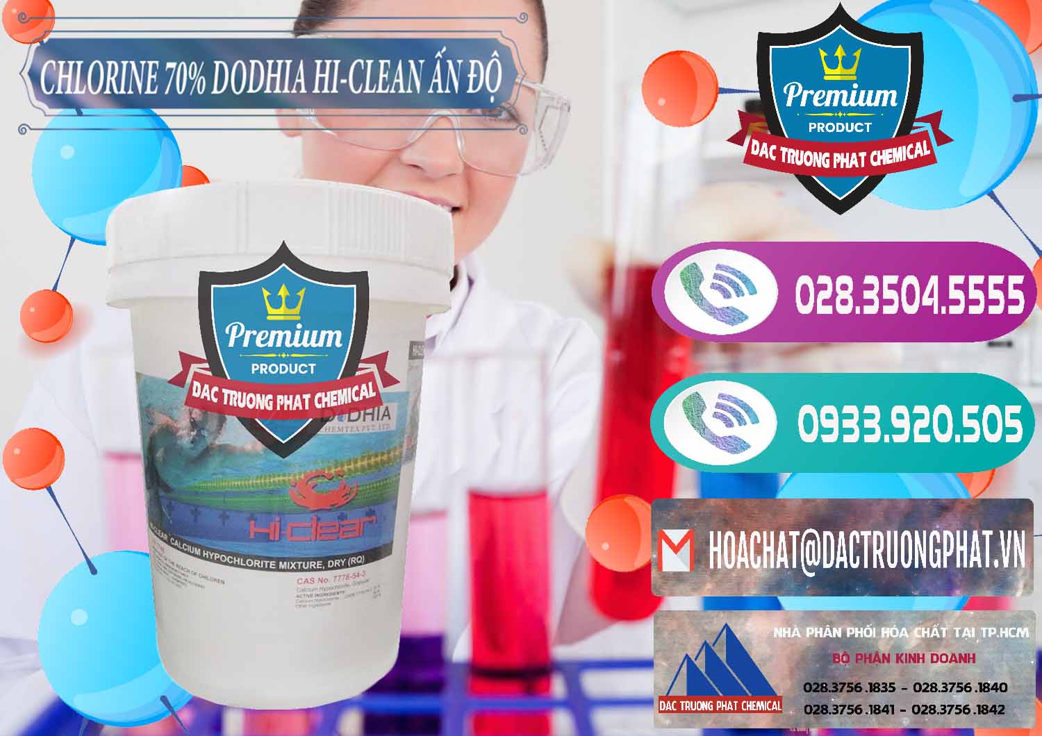Chuyên kinh doanh & bán Chlorine – Clorin 70% Dodhia Hi-Clean Ấn Độ India - 0214 - Cty phân phối - nhập khẩu hóa chất tại TP.HCM - hoachatxulynuoc.com