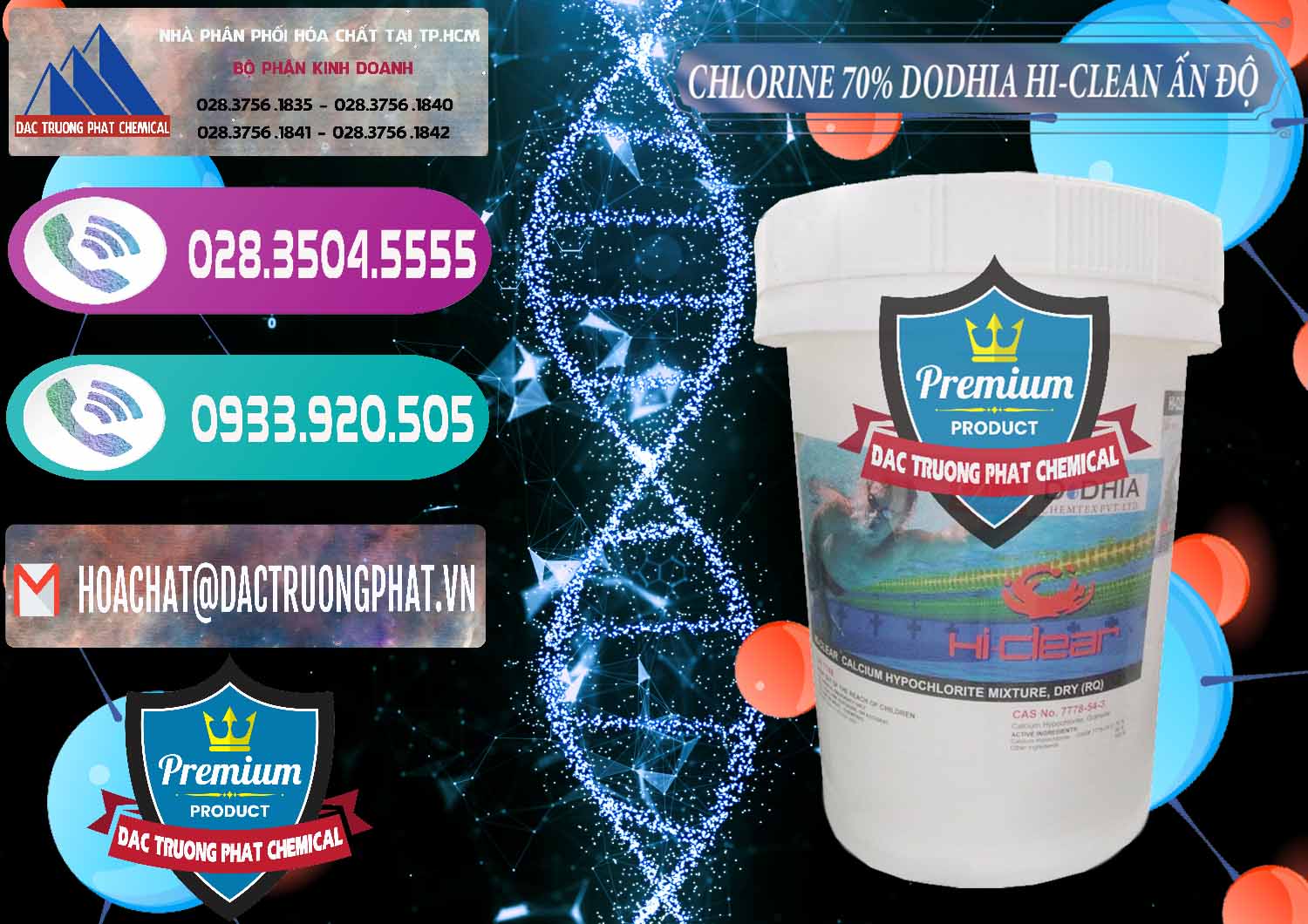 Phân phối & bán Chlorine – Clorin 70% Dodhia Hi-Clean Ấn Độ India - 0214 - Công ty kinh doanh và phân phối hóa chất tại TP.HCM - hoachatxulynuoc.com