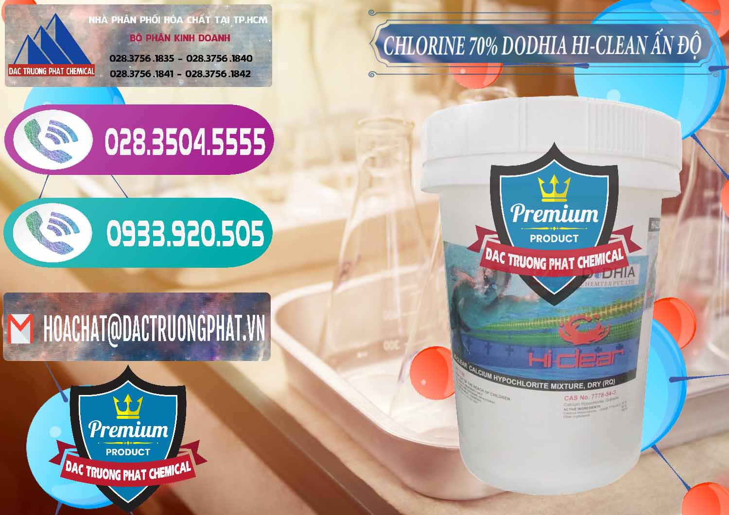 Công ty chuyên bán - phân phối Chlorine – Clorin 70% Dodhia Hi-Clean Ấn Độ India - 0214 - Công ty chuyên cung ứng ( phân phối ) hóa chất tại TP.HCM - hoachatxulynuoc.com