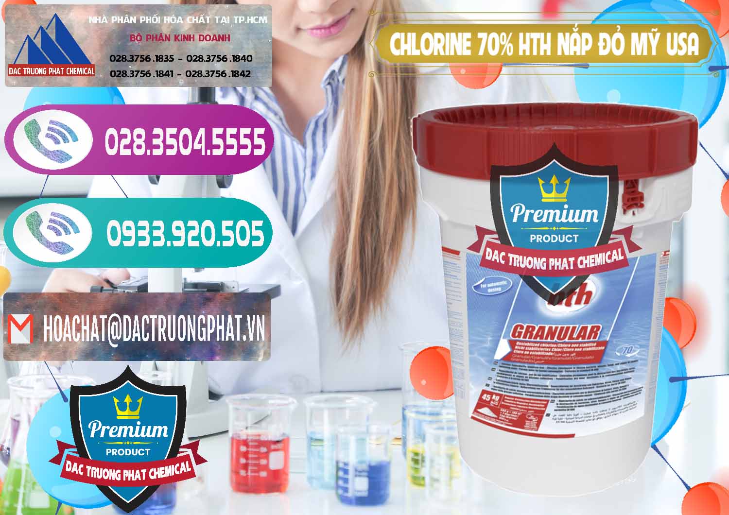 Chuyên bán _ cung cấp Clorin – Chlorine 70% HTH Nắp Đỏ Mỹ Usa - 0244 - Công ty nhập khẩu - phân phối hóa chất tại TP.HCM - hoachatxulynuoc.com