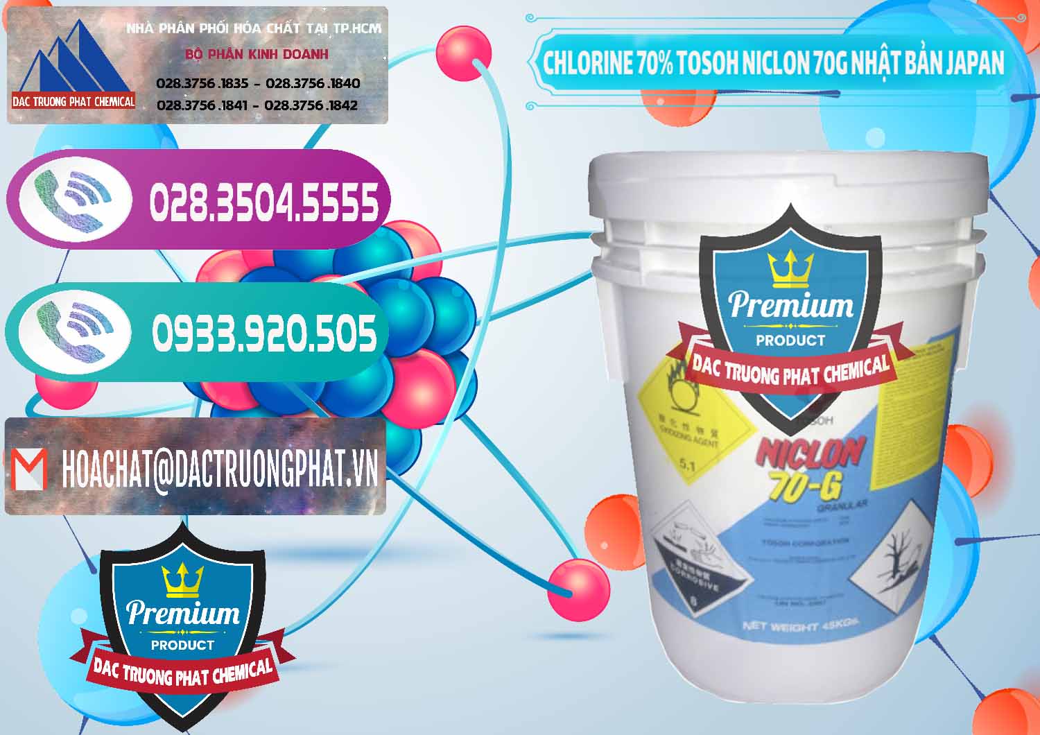 Chuyên bán ( phân phối ) Clorin – Chlorine 70% Tosoh Niclon 70G Nhật Bản Japan - 0242 - Cty chuyên bán & phân phối hóa chất tại TP.HCM - hoachatxulynuoc.com