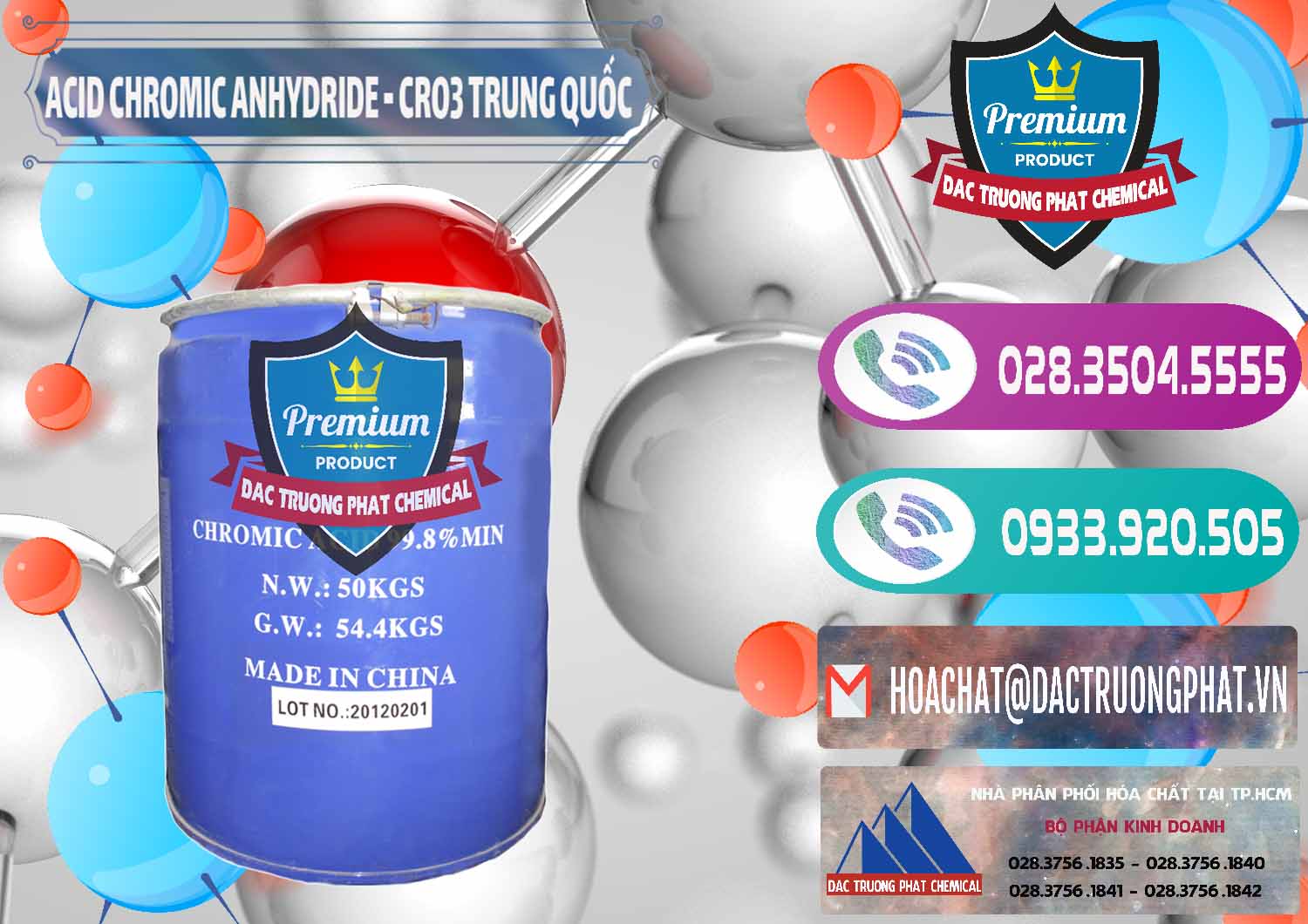 Chuyên cung ứng _ bán Acid Chromic Anhydride - Cromic CRO3 Trung Quốc China - 0007 - Đơn vị chuyên cung cấp & nhập khẩu hóa chất tại TP.HCM - hoachatxulynuoc.com