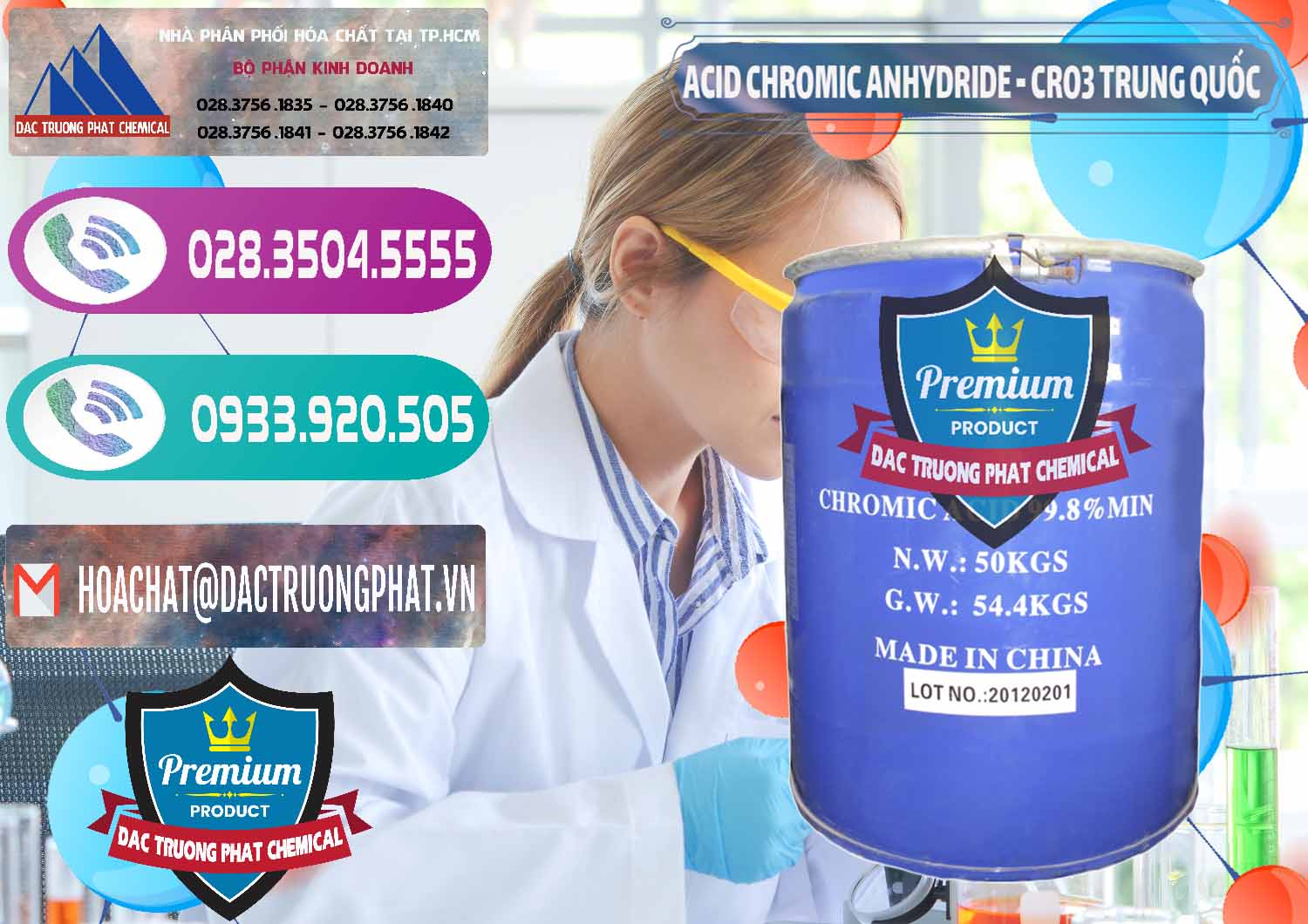 Công ty kinh doanh và bán Acid Chromic Anhydride - Cromic CRO3 Trung Quốc China - 0007 - Đơn vị chuyên nhập khẩu ( cung cấp ) hóa chất tại TP.HCM - hoachatxulynuoc.com