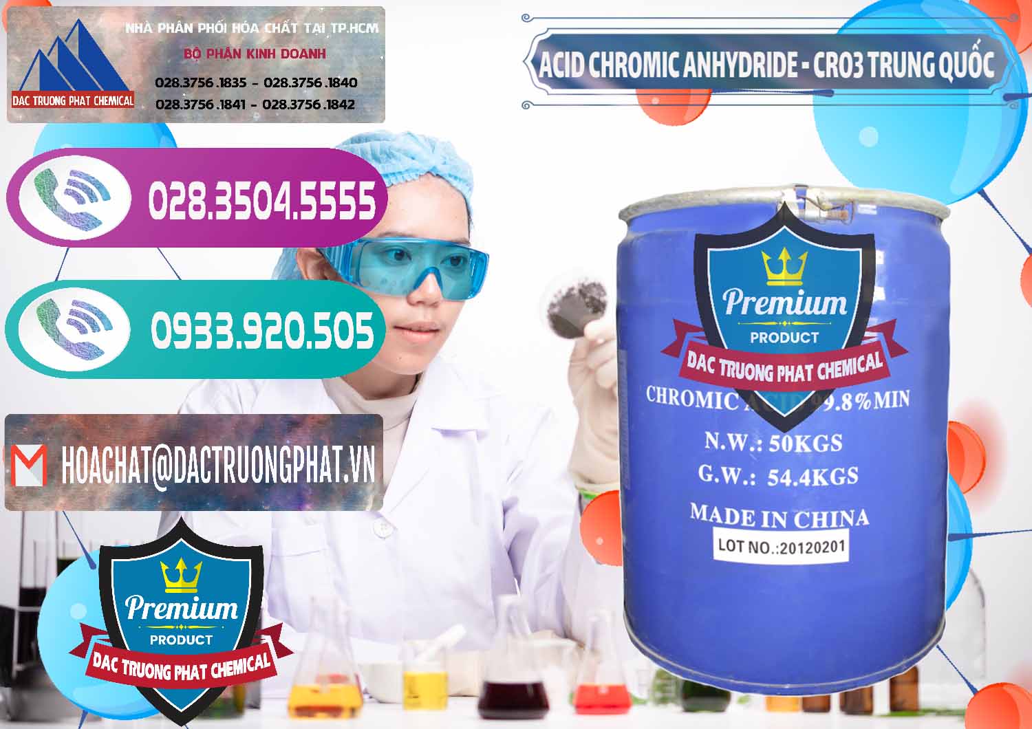 Cty bán và cung cấp Acid Chromic Anhydride - Cromic CRO3 Trung Quốc China - 0007 - Cty cung cấp & nhập khẩu hóa chất tại TP.HCM - hoachatxulynuoc.com