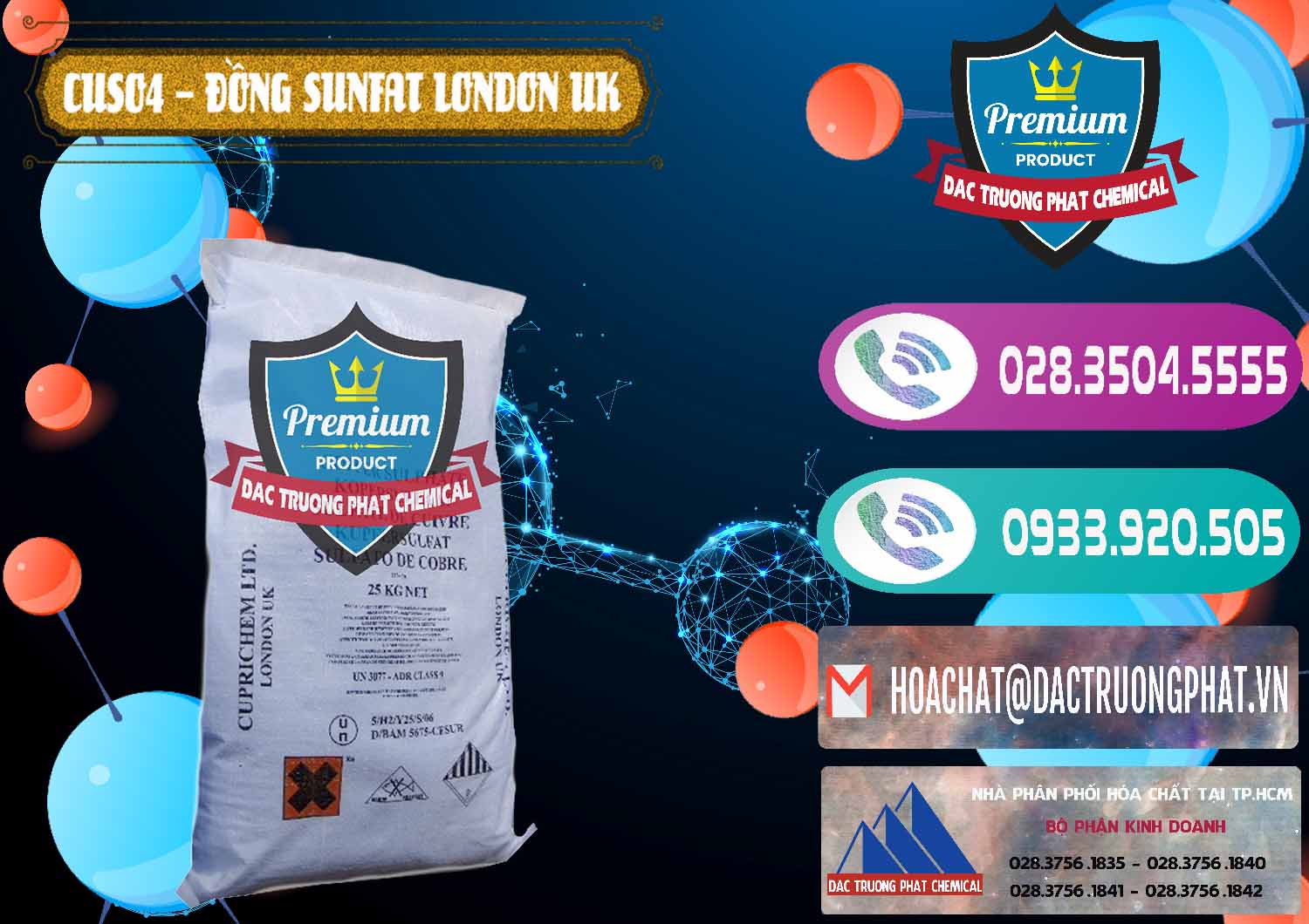 Nơi chuyên bán và cung ứng CuSO4 – Đồng Sunfat Anh Uk Kingdoms - 0478 - Chuyên bán ( cung cấp ) hóa chất tại TP.HCM - hoachatxulynuoc.com