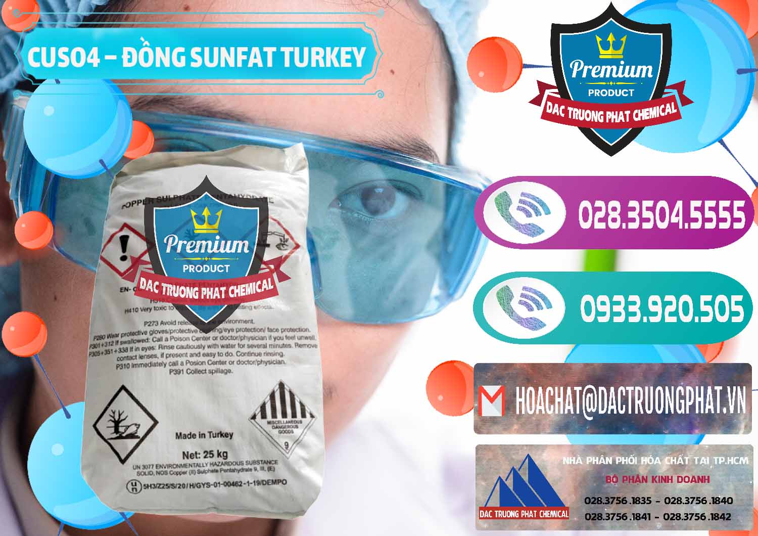 Nơi bán và phân phối CuSO4 – Đồng Sunfat Thổ Nhĩ Kỳ Turkey - 0481 - Cty chuyên cung cấp & bán hóa chất tại TP.HCM - hoachatxulynuoc.com