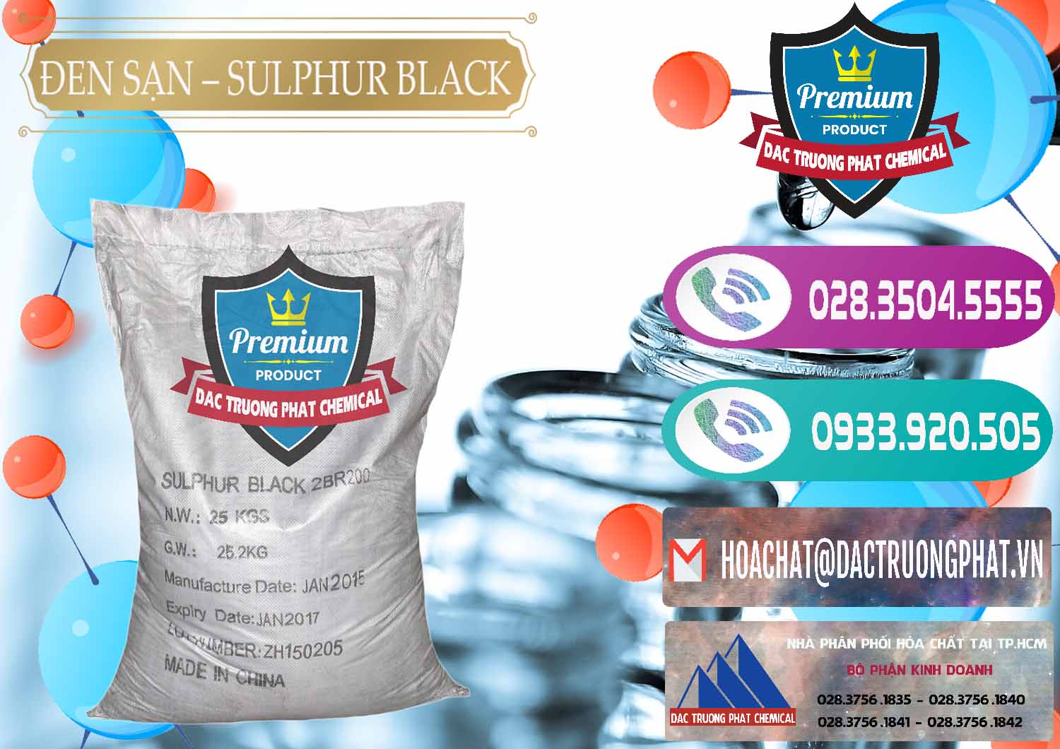 Cty chuyên bán - phân phối Đen Sạn – Sulphur Black Trung Quốc China - 0062 - Chuyên cung cấp & kinh doanh hóa chất tại TP.HCM - hoachatxulynuoc.com