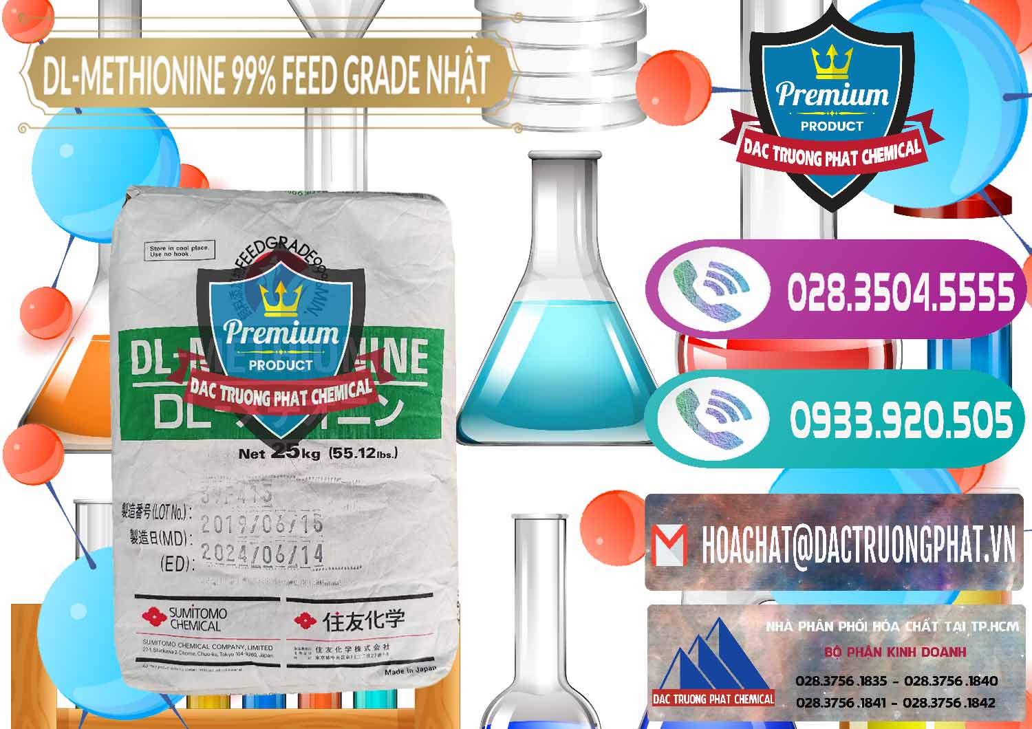 Đơn vị chuyên phân phối & bán DL-Methionine - C5H11NO2S Feed Grade Sumitomo Nhật Bản Japan - 0313 - Cty nhập khẩu & cung cấp hóa chất tại TP.HCM - hoachatxulynuoc.com