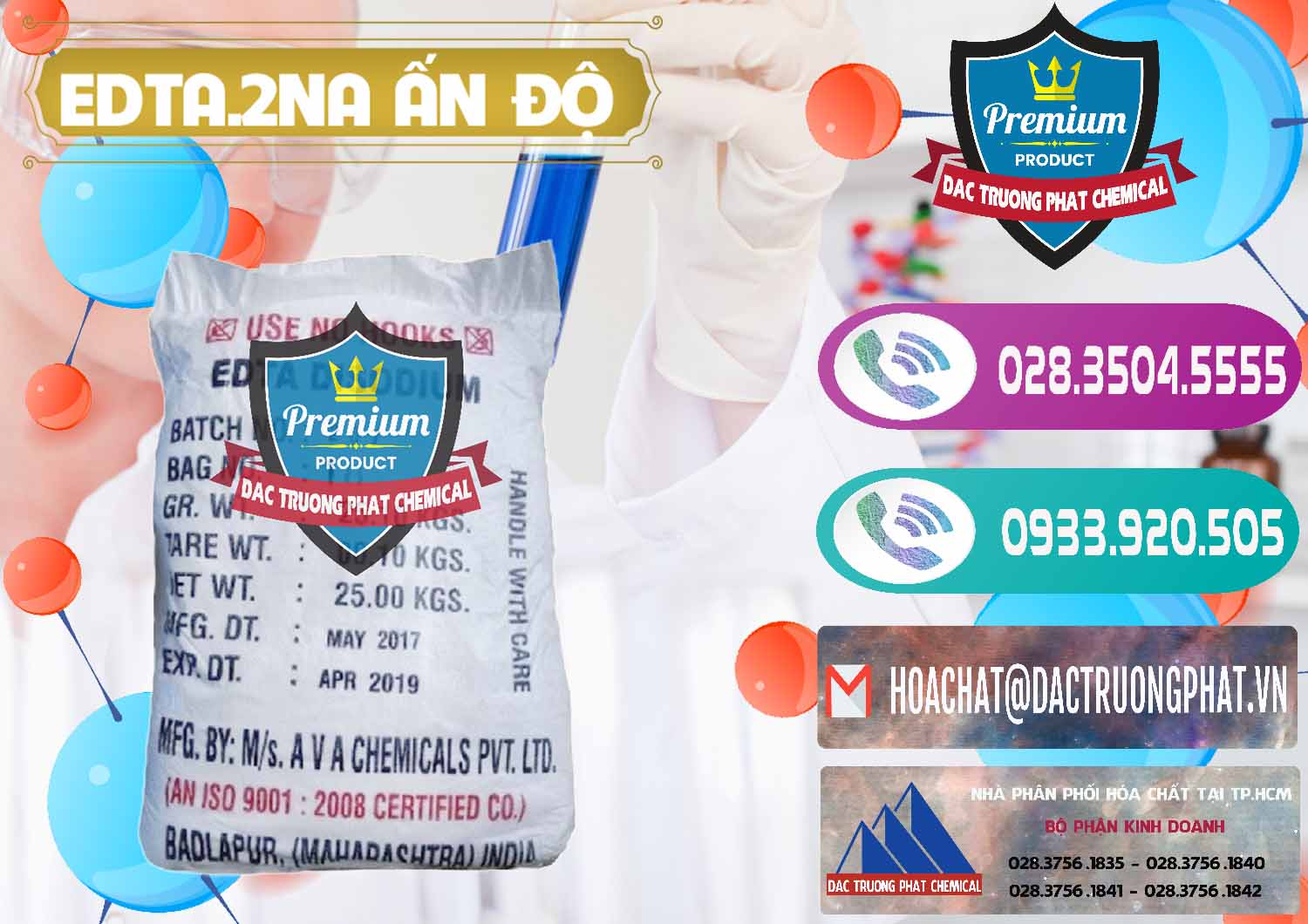 Công ty bán ( phân phối ) EDTA.2NA - Ethylendiamin Tetraacetic Ấn Độ India - 0416 - Cty chuyên kinh doanh và cung cấp hóa chất tại TP.HCM - hoachatxulynuoc.com