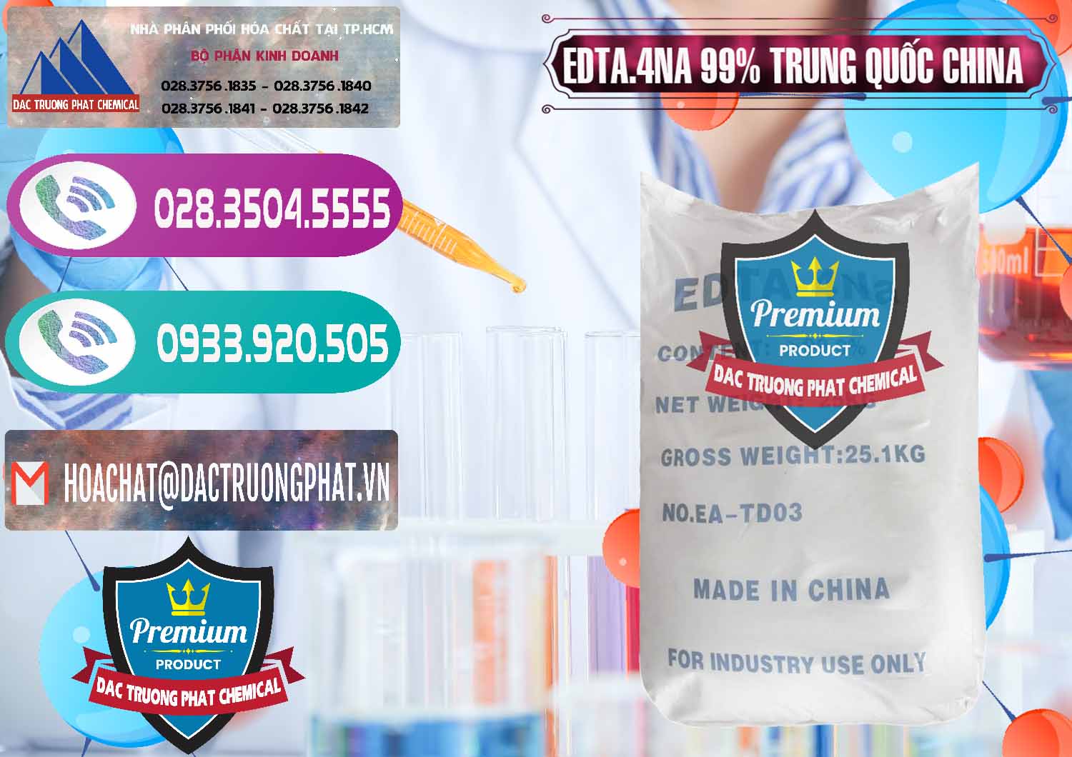 Bán EDTA.4NA - EDTA Muối 99% Trung Quốc China - 0292 - Đơn vị phân phối _ cung cấp hóa chất tại TP.HCM - hoachatxulynuoc.com