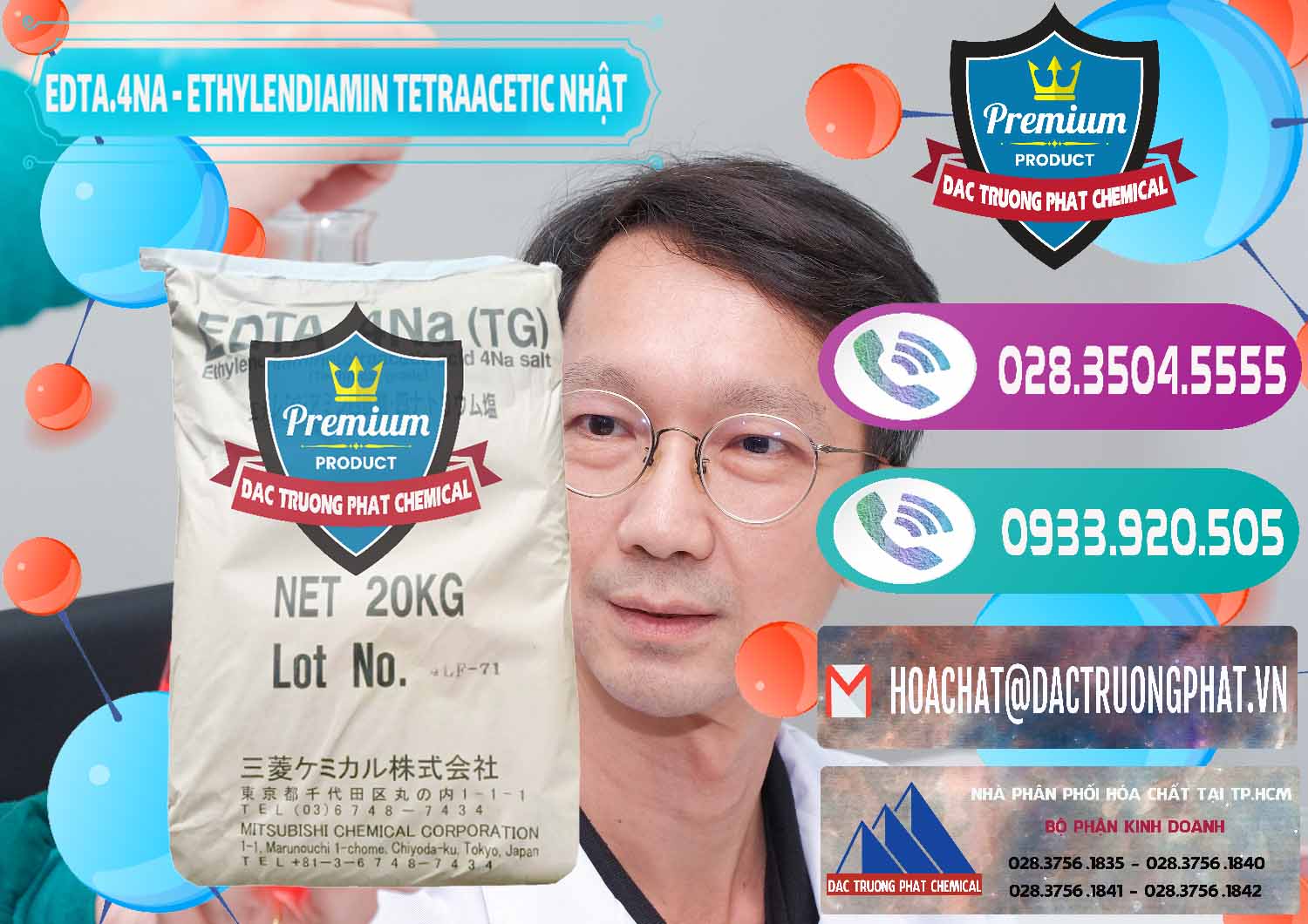 Chuyên phân phối & bán EDTA 4Na - Ethylendiamin Tetraacetic Nhật Bản Japan - 0482 - Đơn vị kinh doanh - phân phối hóa chất tại TP.HCM - hoachatxulynuoc.com