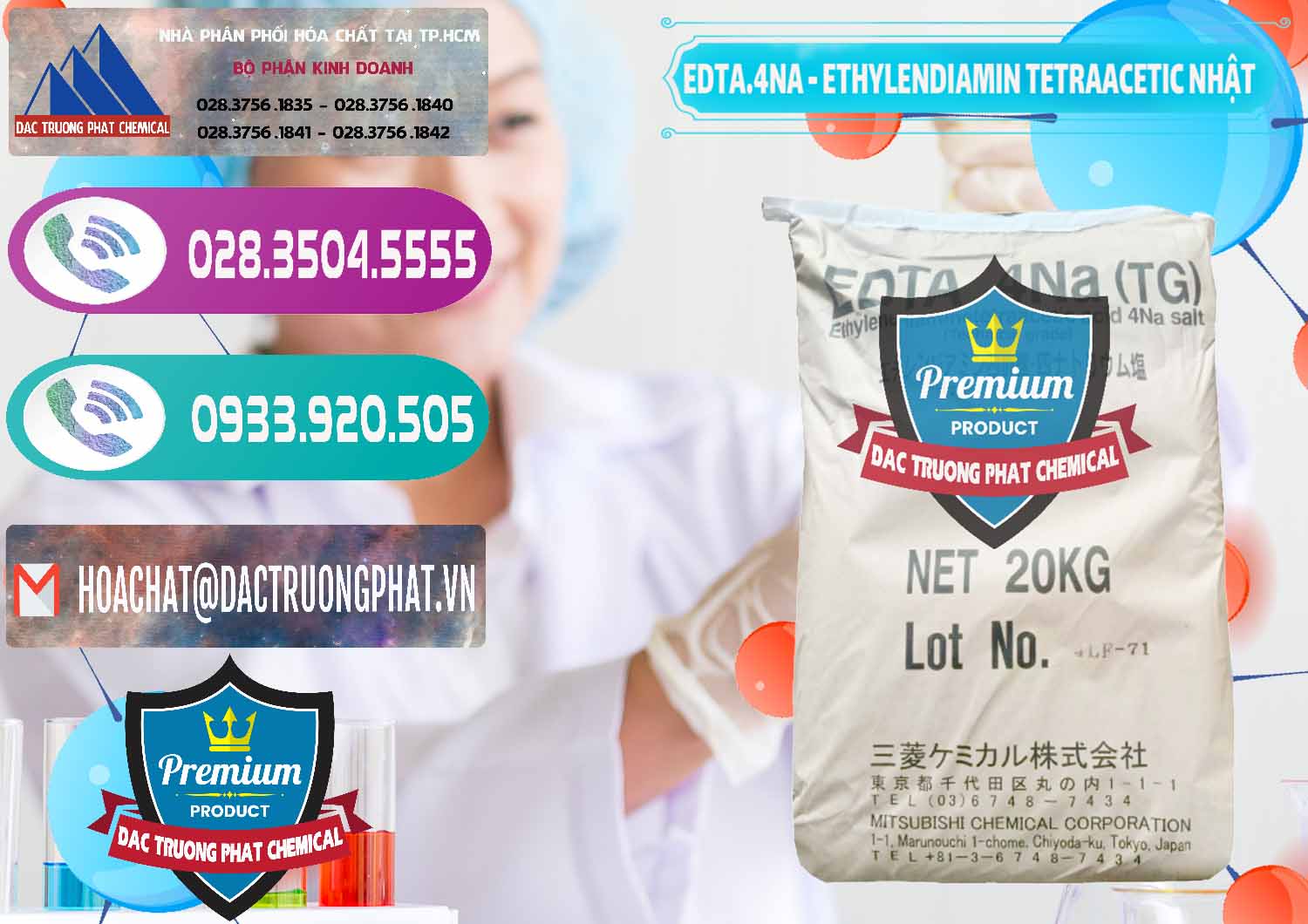 Chuyên cung ứng ( bán ) EDTA 4Na - Ethylendiamin Tetraacetic Nhật Bản Japan - 0482 - Cty nhập khẩu - cung cấp hóa chất tại TP.HCM - hoachatxulynuoc.com