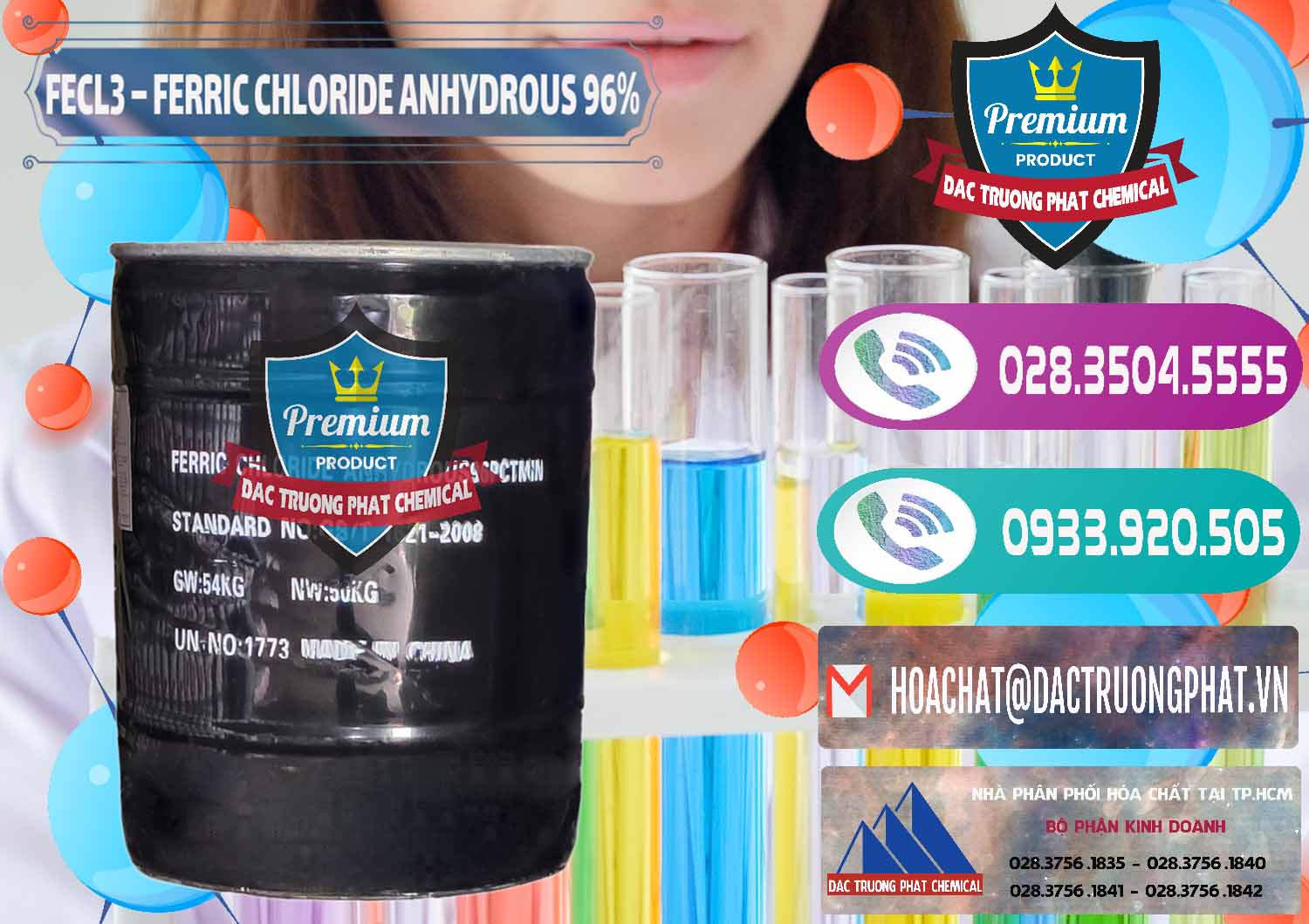Nơi cung cấp ( bán ) FECL3 – Ferric Chloride Anhydrous 96% Trung Quốc China - 0065 - Chuyên cung cấp & phân phối hóa chất tại TP.HCM - hoachatxulynuoc.com