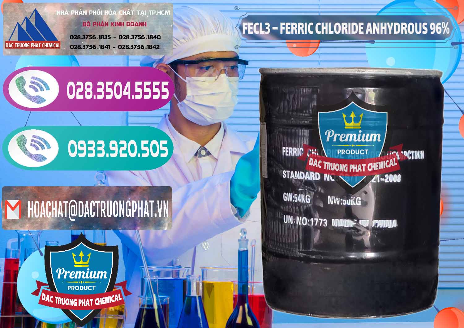 Nhà phân phối & bán FECL3 – Ferric Chloride Anhydrous 96% Trung Quốc China - 0065 - Nhà phân phối - cung cấp hóa chất tại TP.HCM - hoachatxulynuoc.com