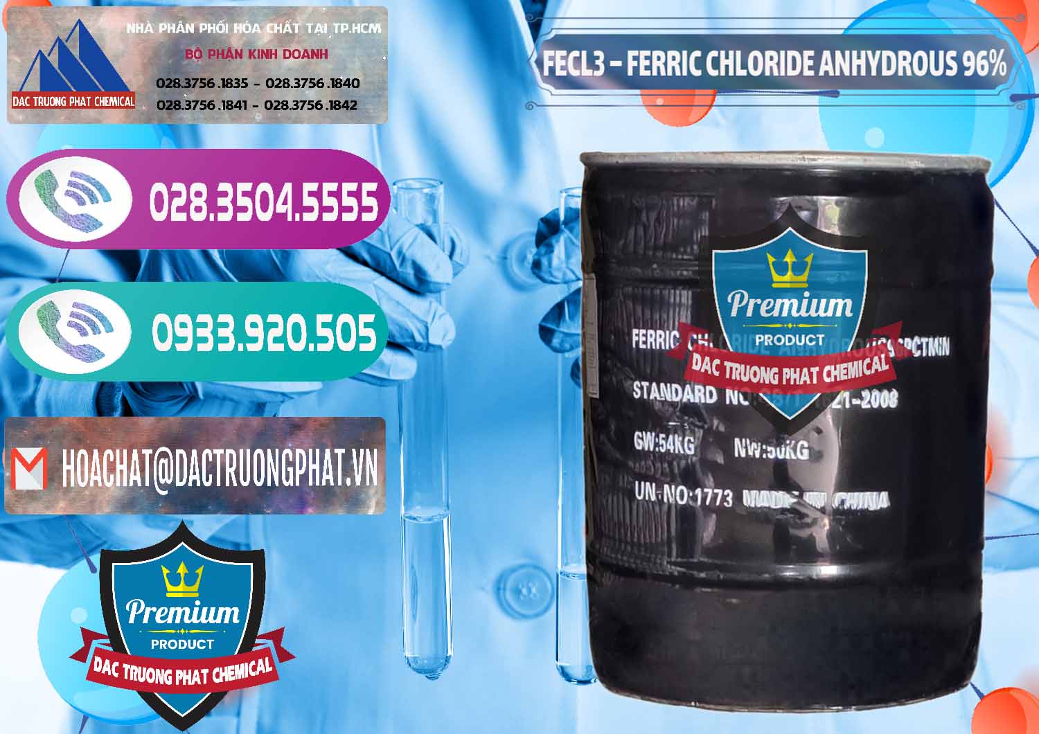 Chuyên cung cấp ( bán ) FECL3 – Ferric Chloride Anhydrous 96% Trung Quốc China - 0065 - Cty kinh doanh - cung cấp hóa chất tại TP.HCM - hoachatxulynuoc.com