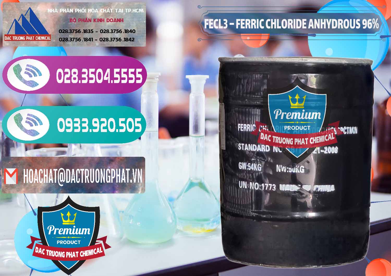 Chuyên cung cấp ( bán ) FECL3 – Ferric Chloride Anhydrous 96% Trung Quốc China - 0065 - Nơi chuyên cung ứng và phân phối hóa chất tại TP.HCM - hoachatxulynuoc.com
