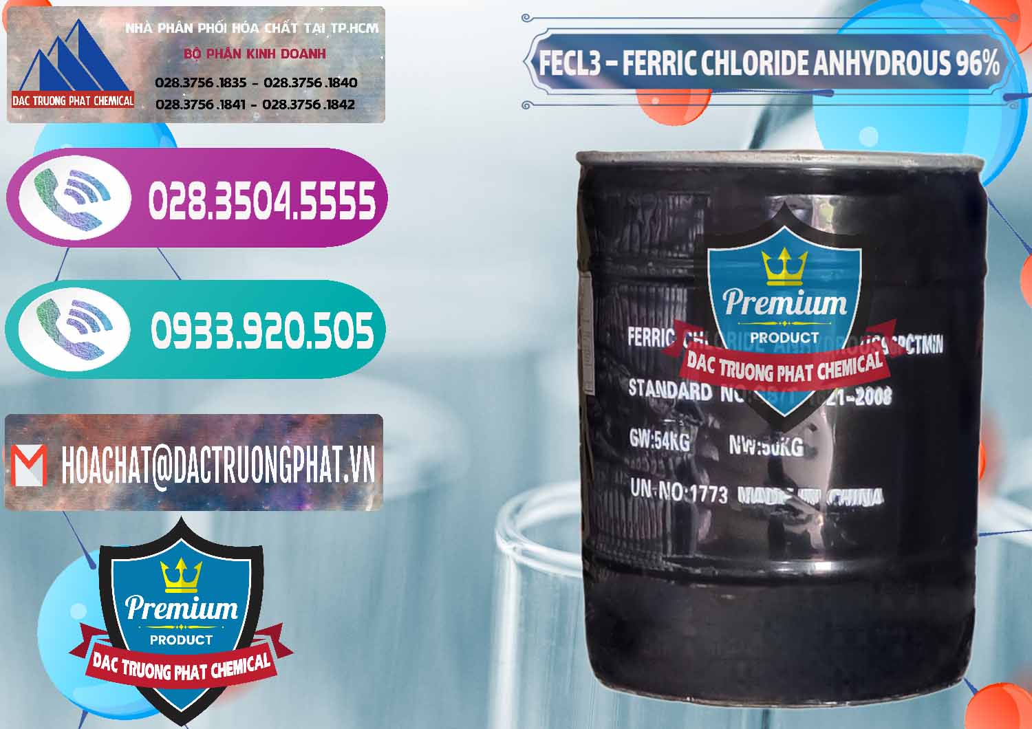 Đơn vị nhập khẩu ( bán ) FECL3 – Ferric Chloride Anhydrous 96% Trung Quốc China - 0065 - Cty chuyên kinh doanh - phân phối hóa chất tại TP.HCM - hoachatxulynuoc.com