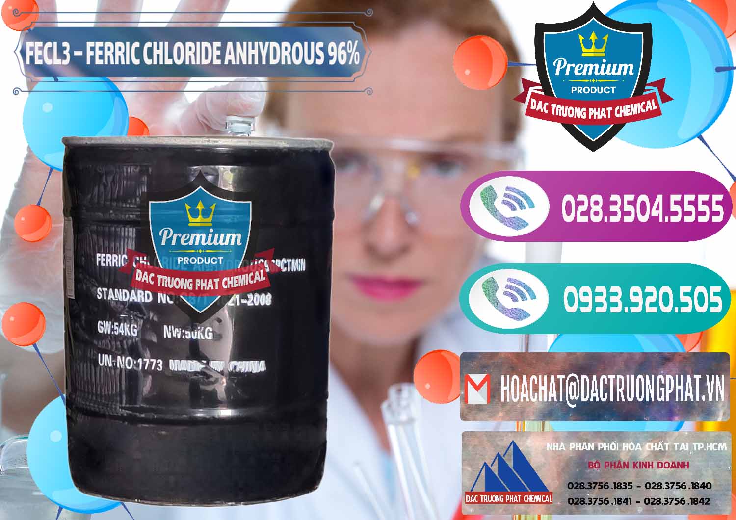 Cty cung ứng và bán FECL3 – Ferric Chloride Anhydrous 96% Trung Quốc China - 0065 - Đơn vị chuyên cung cấp và bán hóa chất tại TP.HCM - hoachatxulynuoc.com