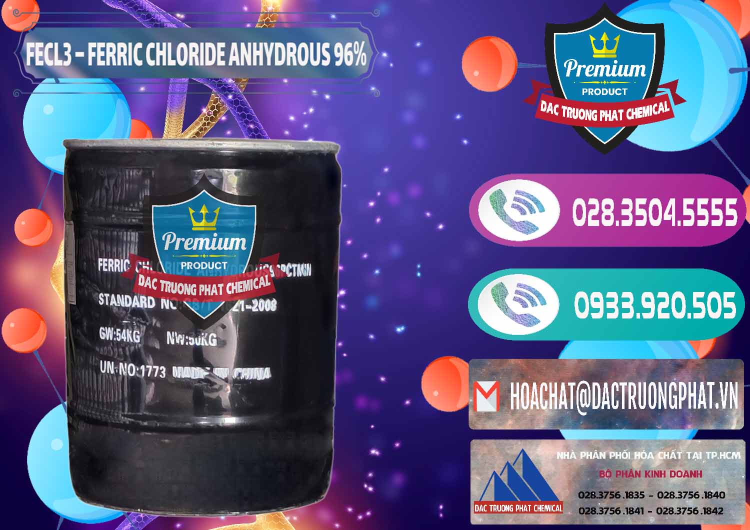 Cty kinh doanh & bán FECL3 – Ferric Chloride Anhydrous 96% Trung Quốc China - 0065 - Nơi chuyên cung cấp - nhập khẩu hóa chất tại TP.HCM - hoachatxulynuoc.com