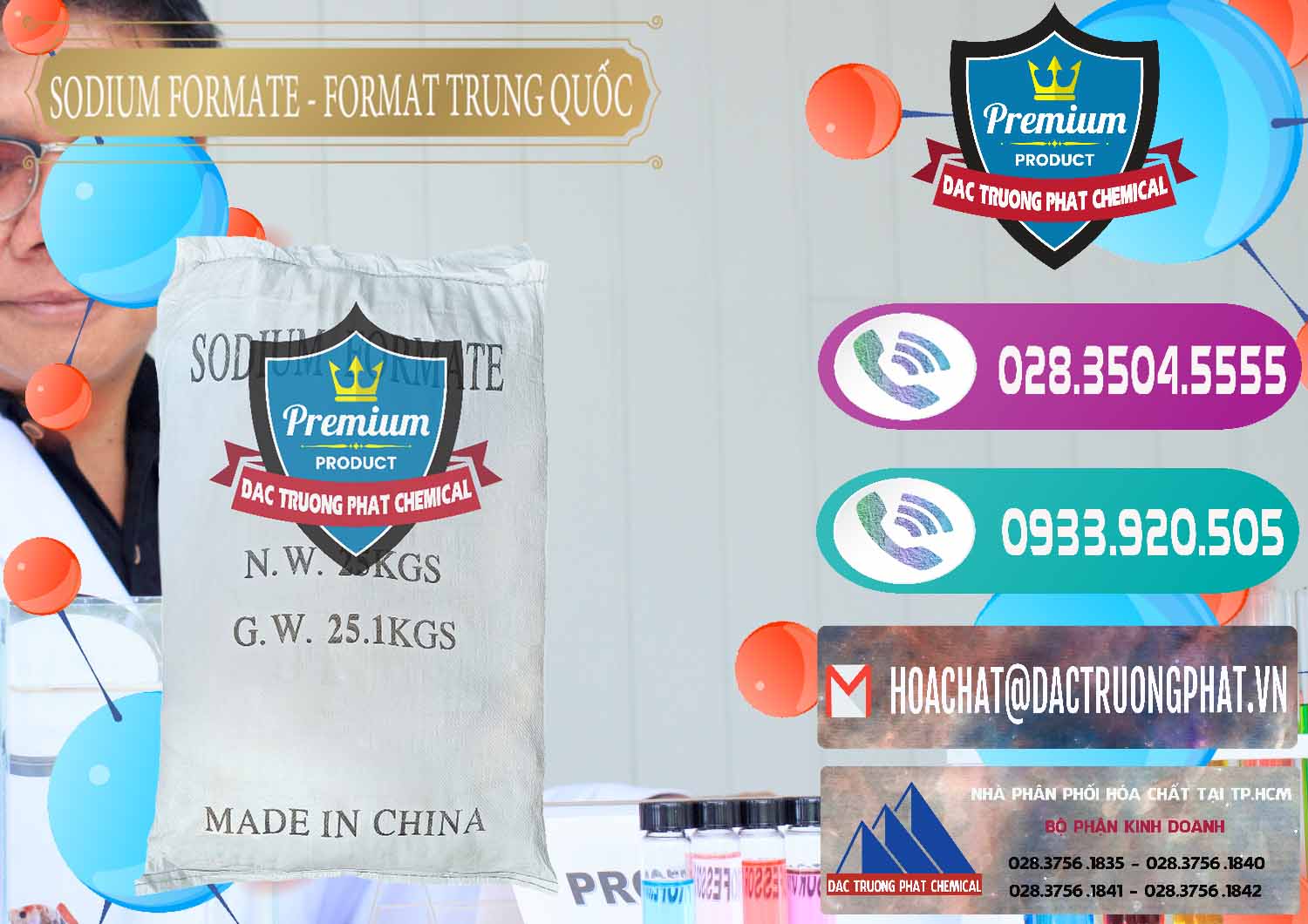 Nhà phân phối ( bán ) Sodium Formate - Natri Format Trung Quốc China - 0142 - Nhập khẩu & phân phối hóa chất tại TP.HCM - hoachatxulynuoc.com