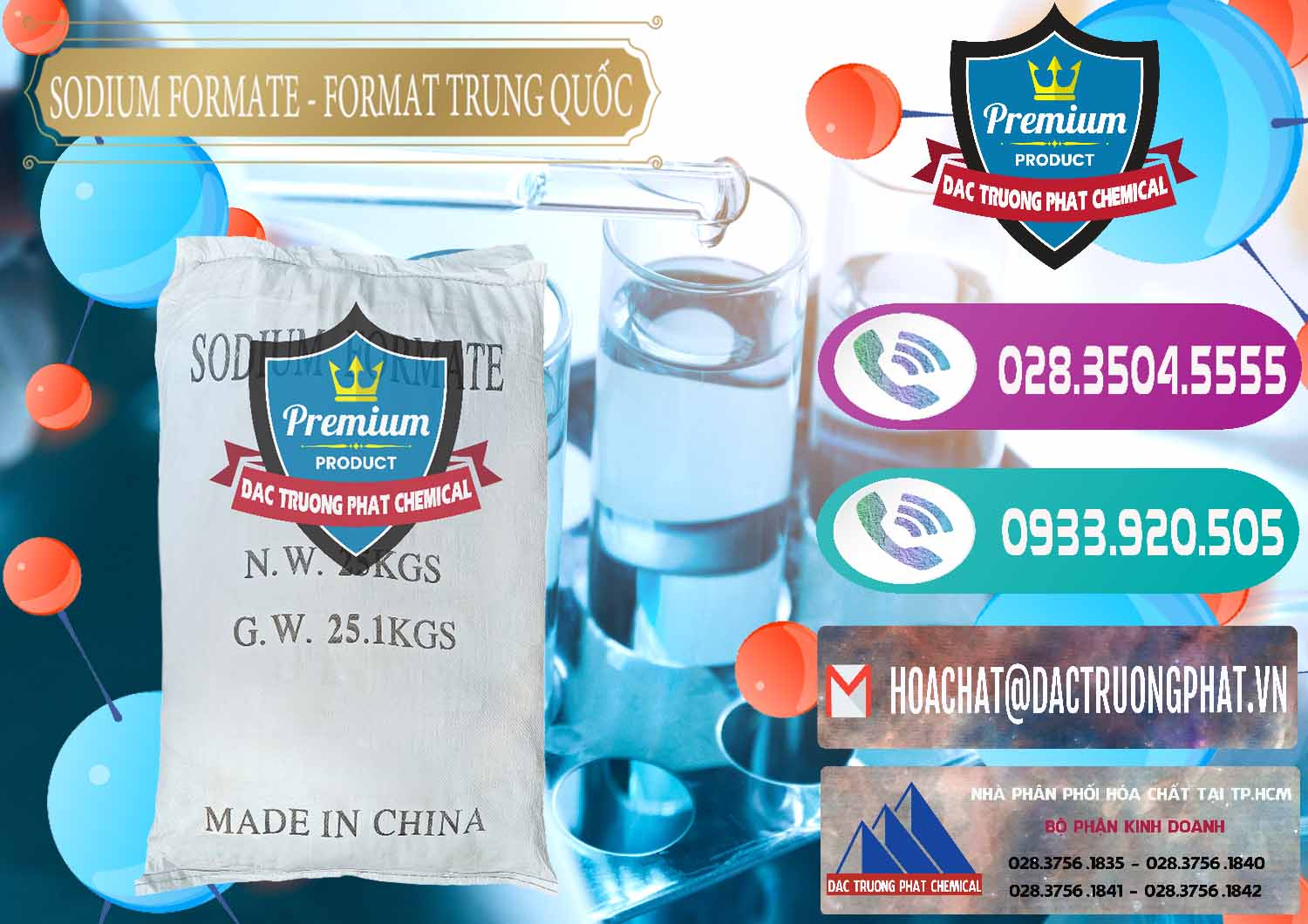 Đơn vị chuyên cung cấp _ bán Sodium Formate - Natri Format Trung Quốc China - 0142 - Cty chuyên phân phối & kinh doanh hóa chất tại TP.HCM - hoachatxulynuoc.com