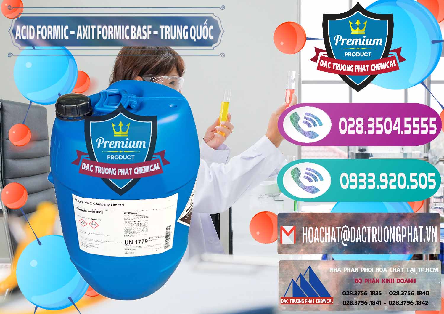 Cty nhập khẩu và bán Acid Formic - Axit Formic BASF Trung Quốc China - 0025 - Chuyên cung cấp và kinh doanh hóa chất tại TP.HCM - hoachatxulynuoc.com