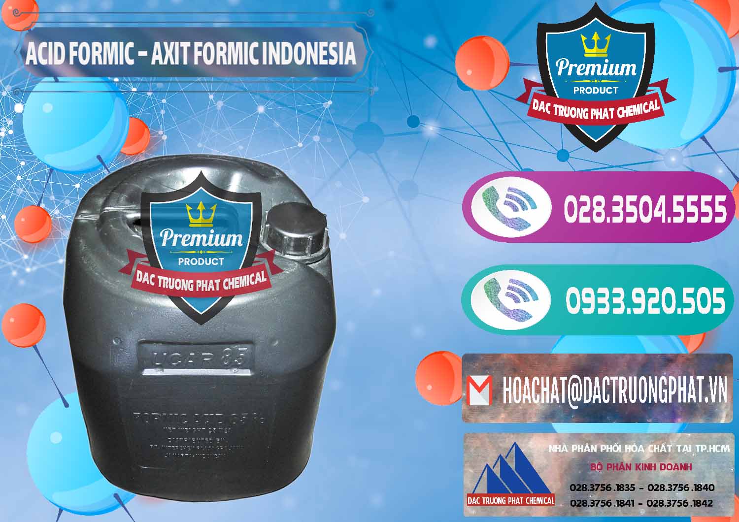 Cty nhập khẩu _ bán Acid Formic - Axit Formic Indonesia - 0026 - Nơi chuyên bán và phân phối hóa chất tại TP.HCM - hoachatxulynuoc.com