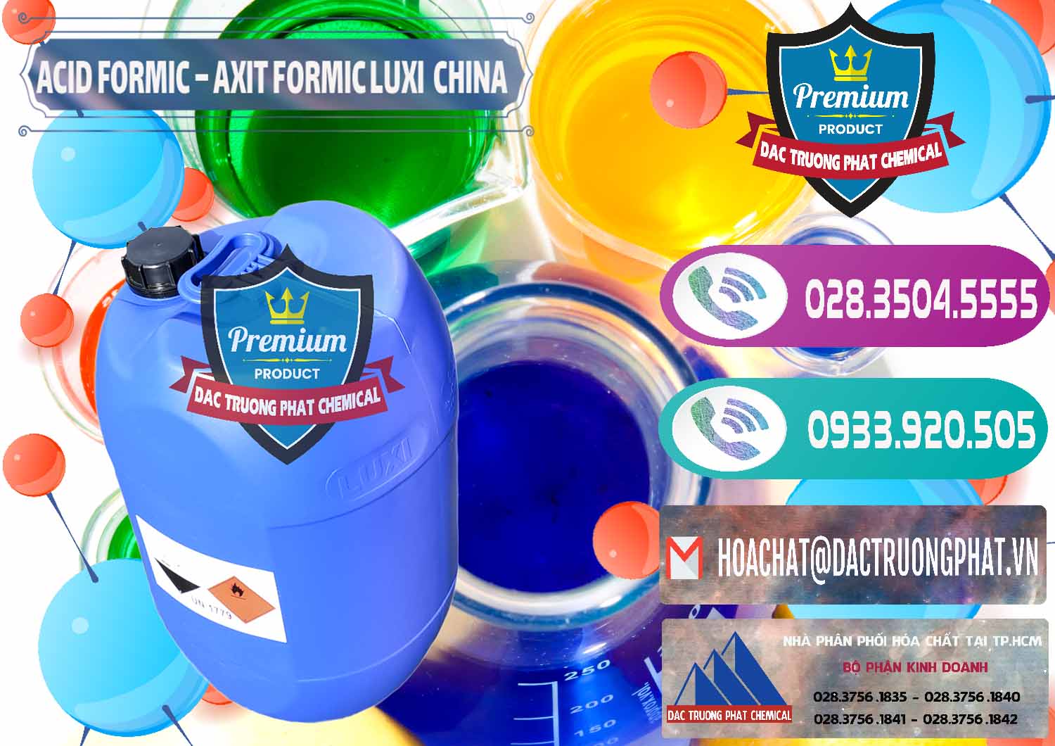 Đơn vị bán & cung ứng Acid Formic - Axit Formic Luxi Trung Quốc China - 0029 - Nơi chuyên cung ứng _ phân phối hóa chất tại TP.HCM - hoachatxulynuoc.com