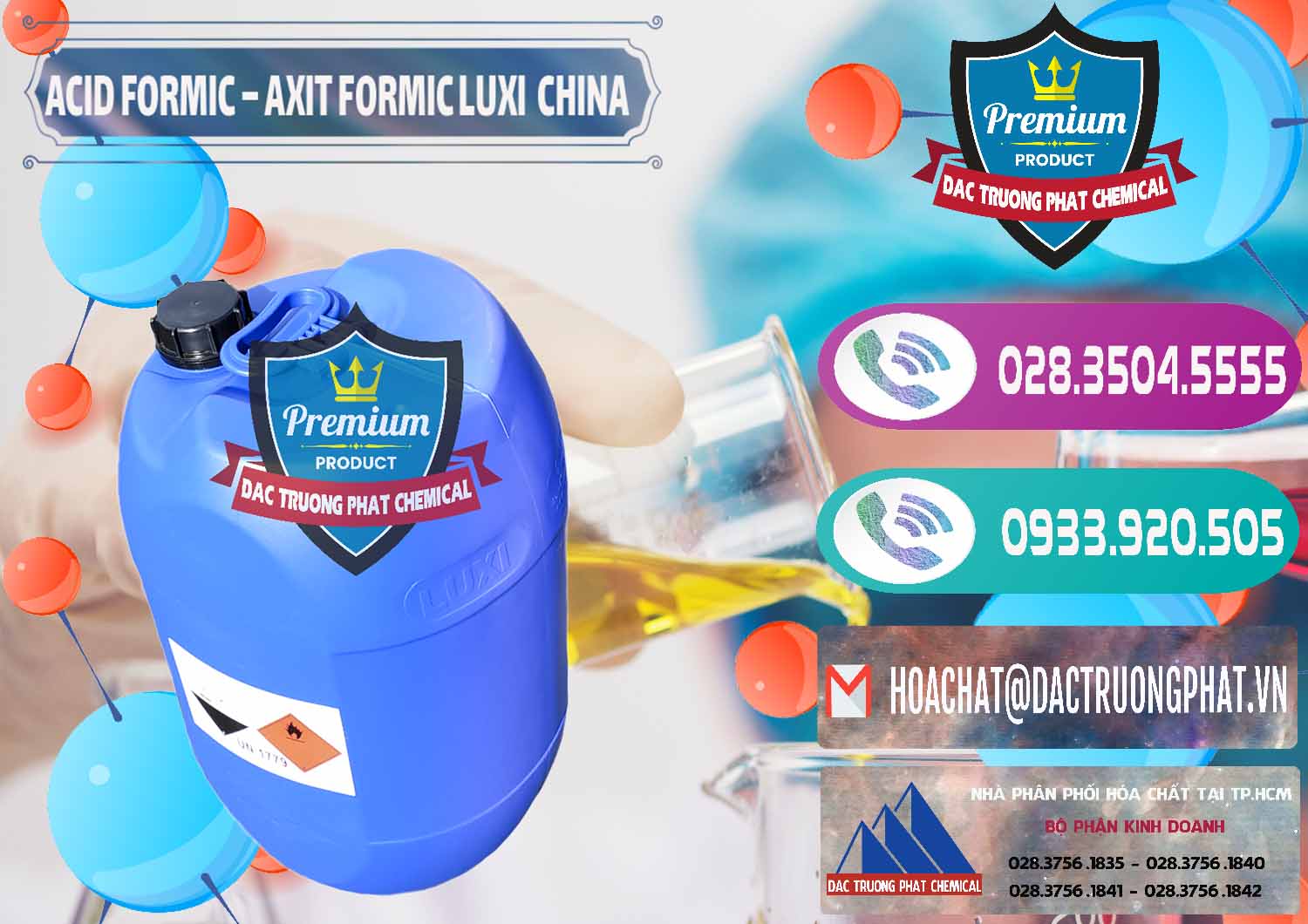 Công ty nhập khẩu _ bán Acid Formic - Axit Formic Luxi Trung Quốc China - 0029 - Cung cấp ( nhập khẩu ) hóa chất tại TP.HCM - hoachatxulynuoc.com