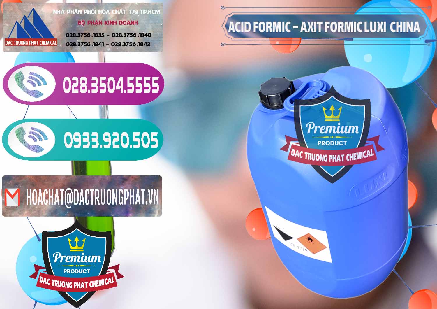 Công ty chuyên nhập khẩu và bán Acid Formic - Axit Formic Luxi Trung Quốc China - 0029 - Cty nhập khẩu & cung cấp hóa chất tại TP.HCM - hoachatxulynuoc.com