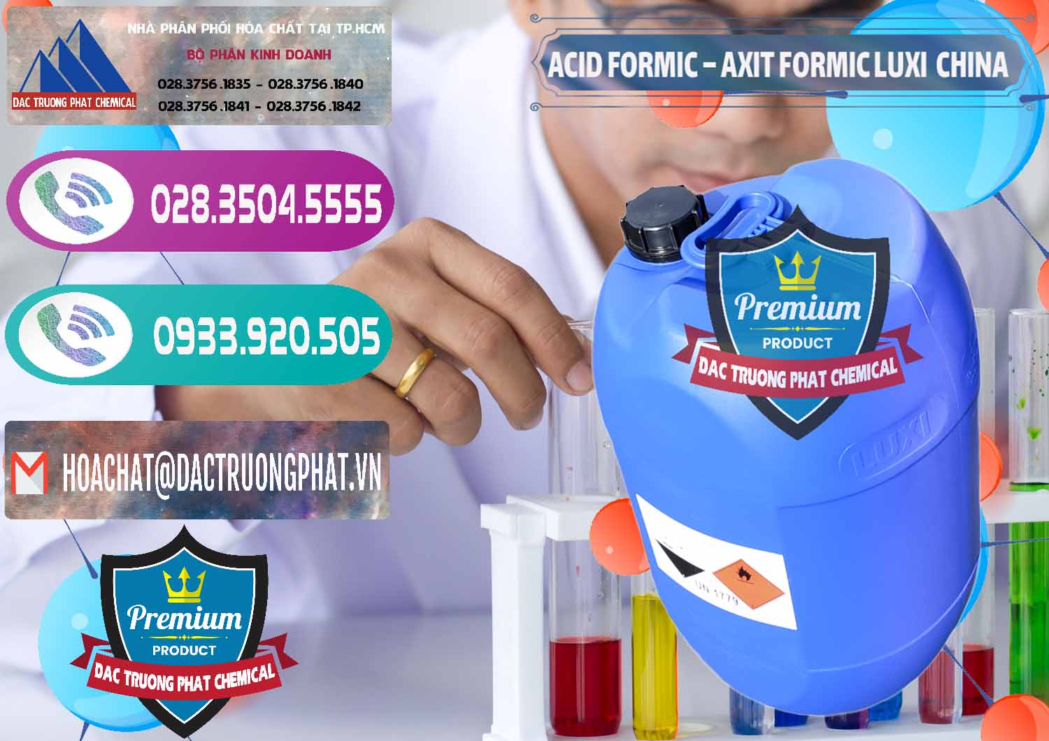 Công ty phân phối và bán Acid Formic - Axit Formic Luxi Trung Quốc China - 0029 - Công ty cung cấp ( phân phối ) hóa chất tại TP.HCM - hoachatxulynuoc.com