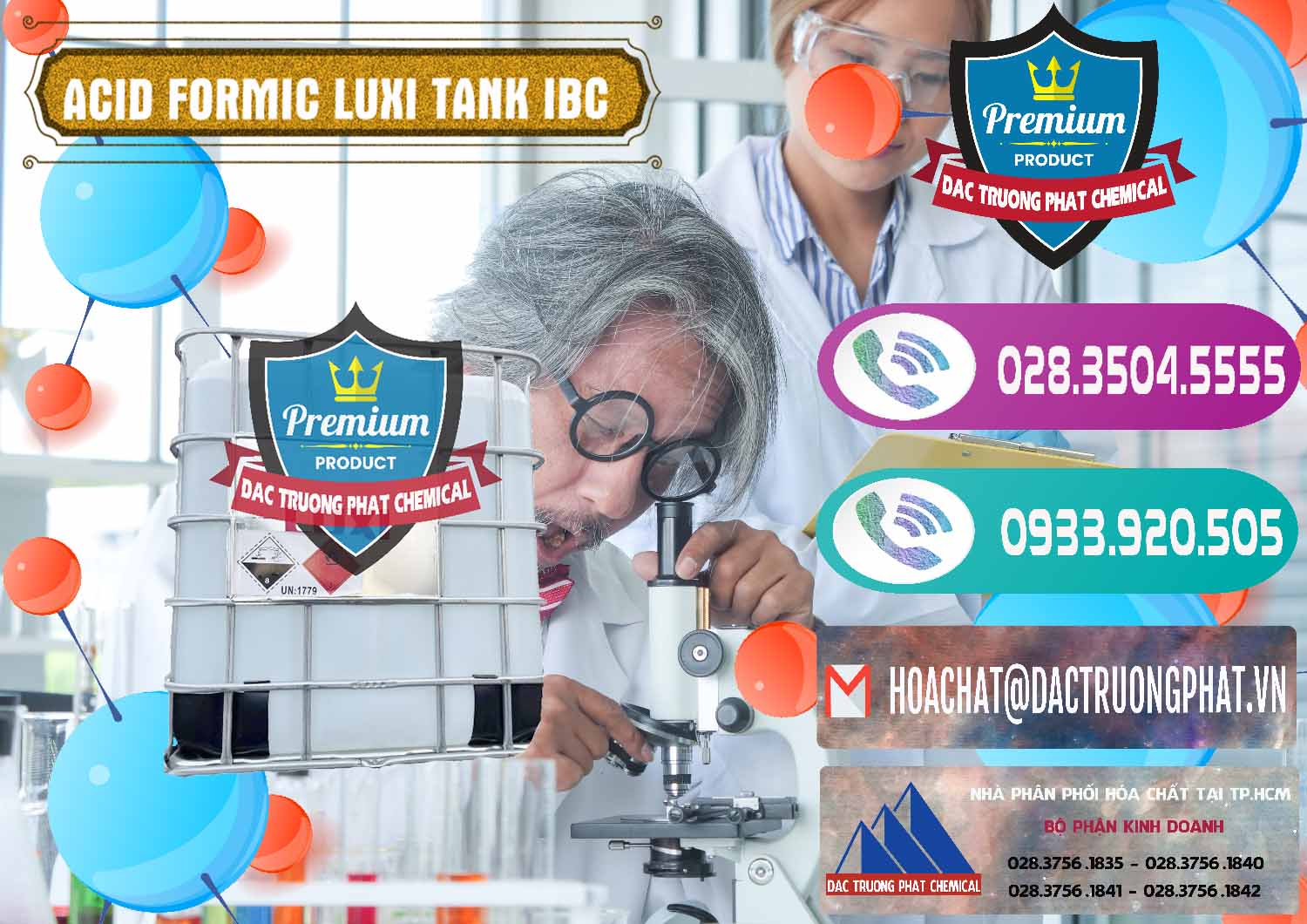 Đơn vị cung ứng ( bán ) Acid Formic - Acid Formic Tank - Bồn IBC Luxi Trung Quốc China - 0400 - Cty chuyên cung cấp và kinh doanh hóa chất tại TP.HCM - hoachatxulynuoc.com