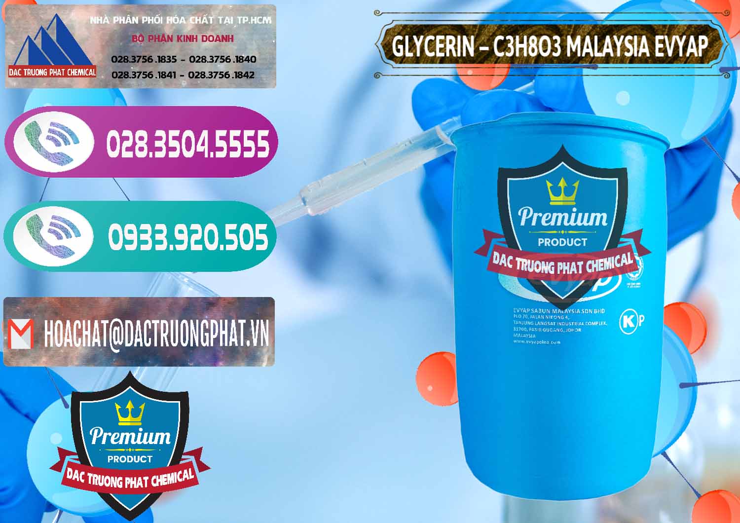 Cty chuyên bán ( phân phối ) Glycerin – C3H8O3 Malaysia Evyap - 0066 - Nơi cung cấp - kinh doanh hóa chất tại TP.HCM - hoachatxulynuoc.com