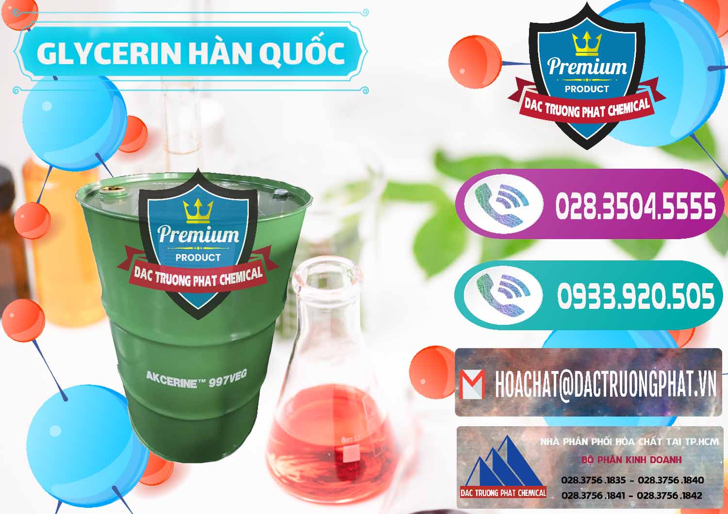 Nơi bán và phân phối Glycerin – C3H8O3 Hàn Quốc Korea - 0403 - Cty cung cấp & nhập khẩu hóa chất tại TP.HCM - hoachatxulynuoc.com